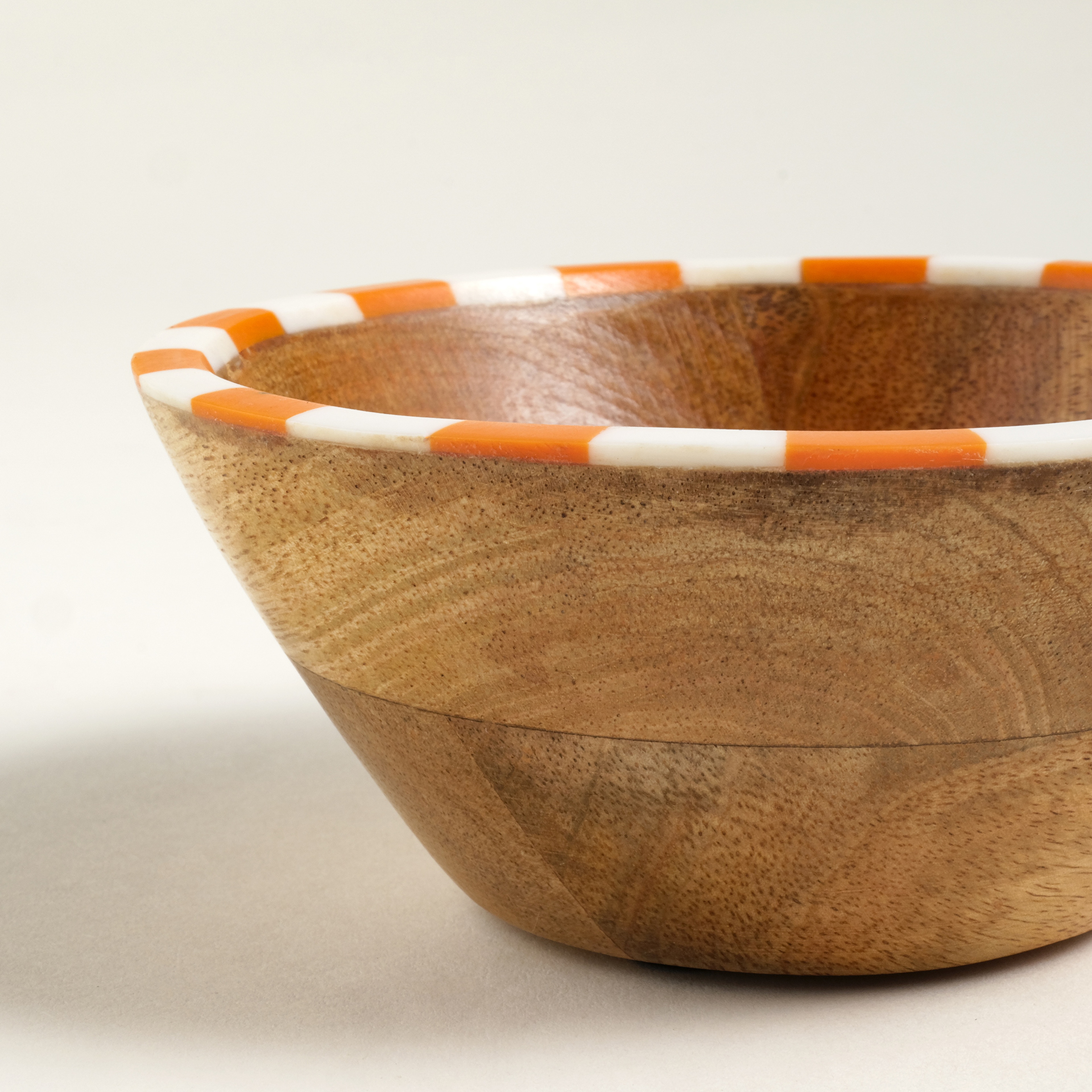 Nohar Mango Ağacı - Reçine Kase 13x13x6 Cm Turuncu