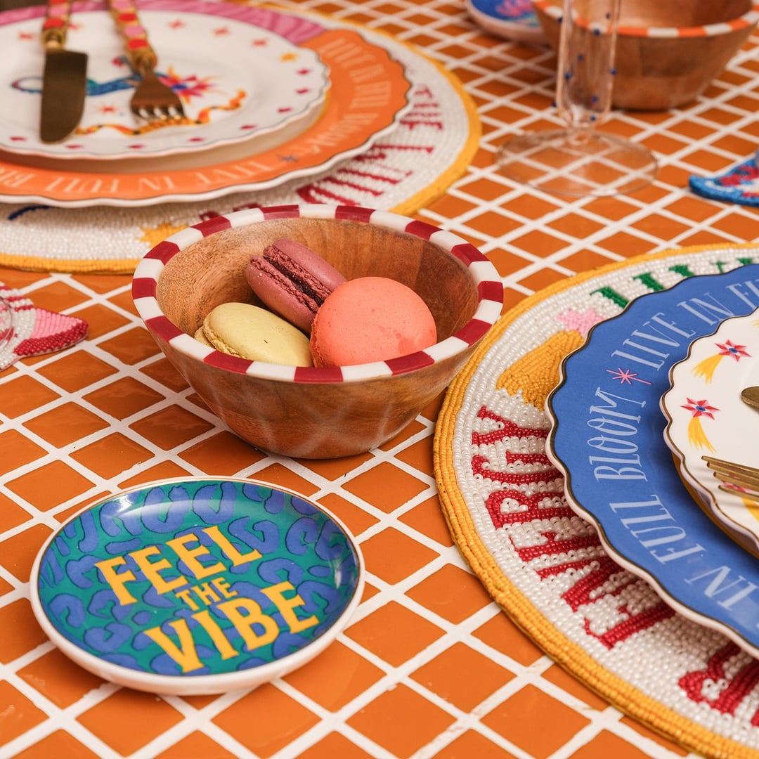 Nohar Mango Ağacı - Reçine Kase 13x13x6 Cm Kırmızı