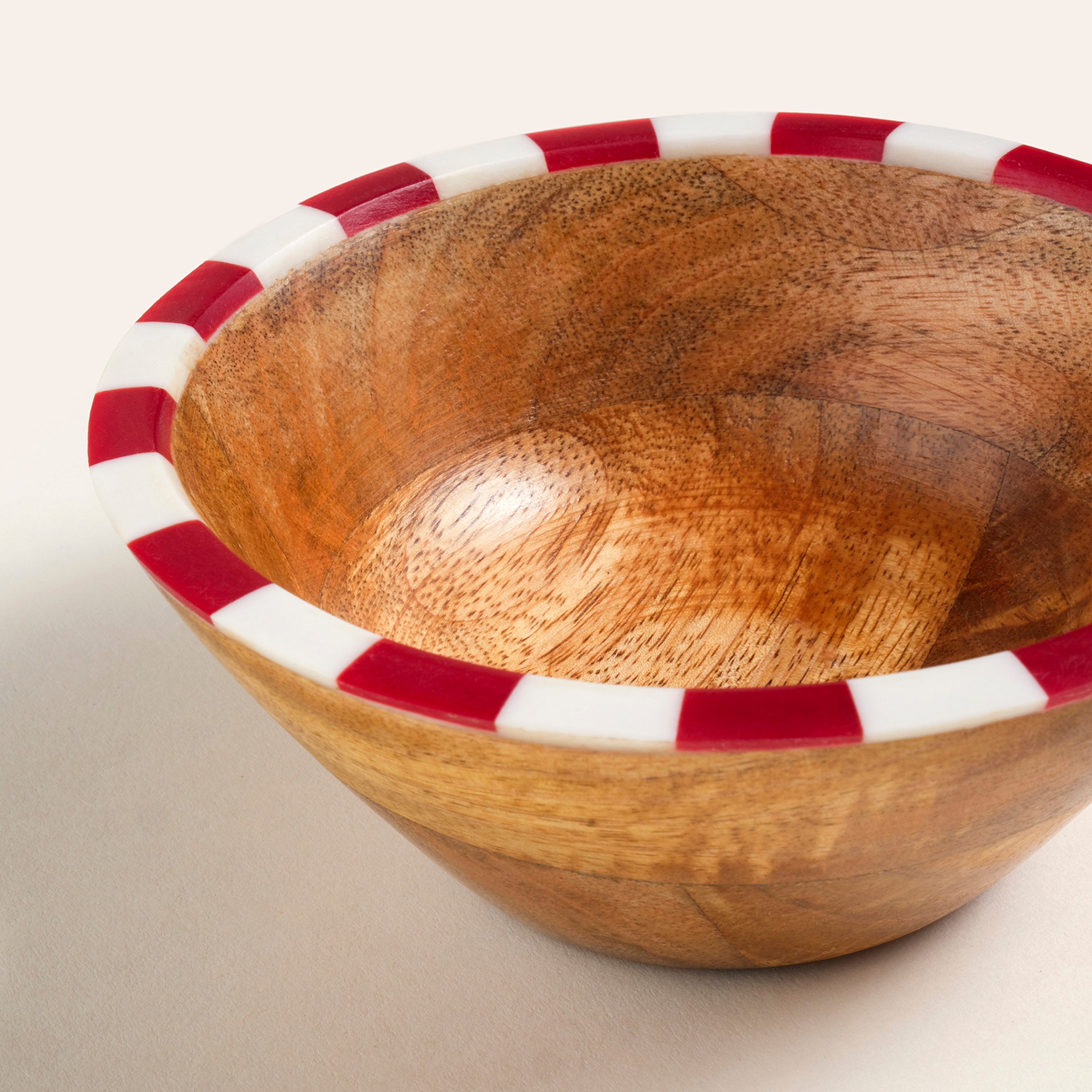 Nohar Mango Ağacı - Reçine Kase 13x13x6 Cm Kırmızı