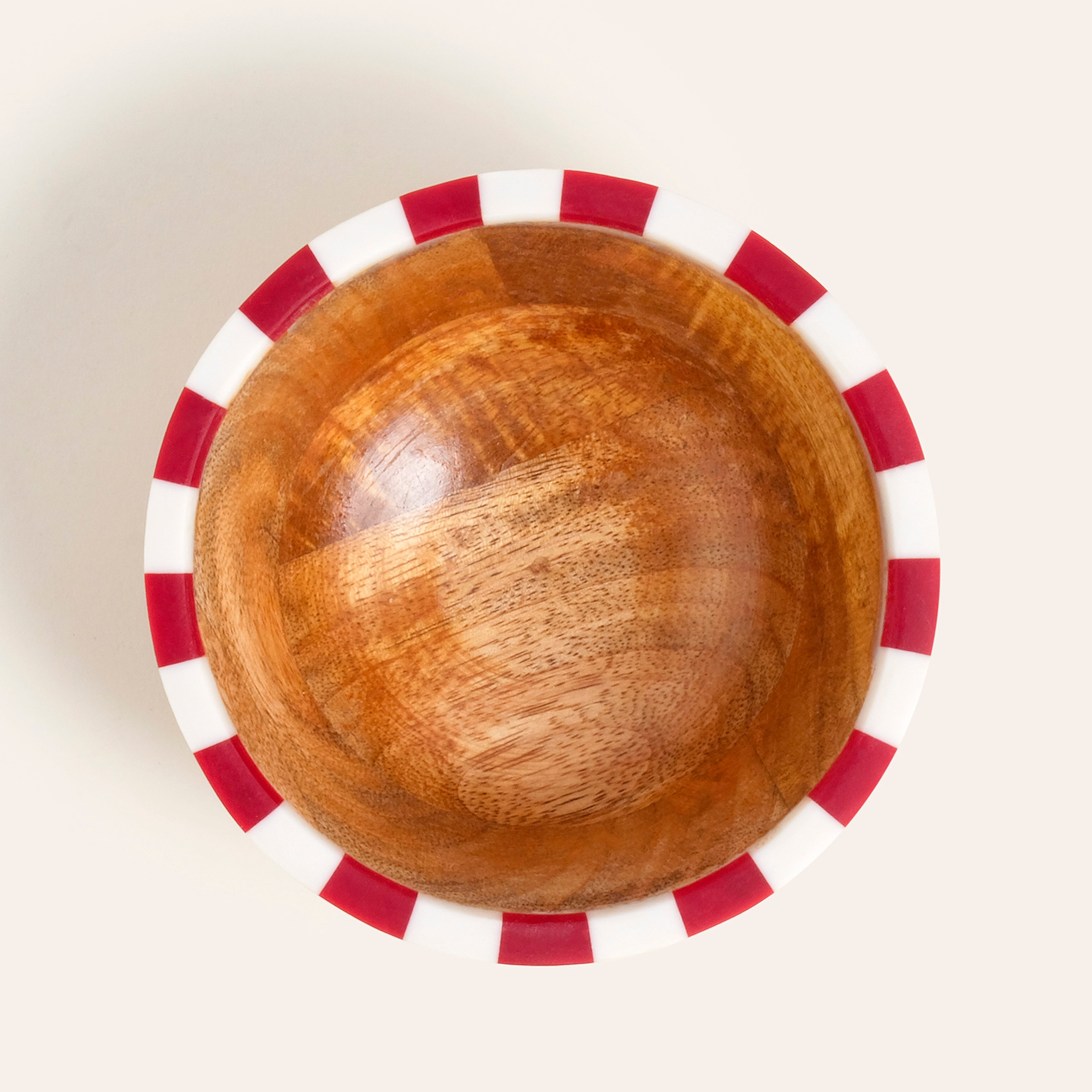 Nohar Mango Ağacı - Reçine Kase 13x13x6 Cm Kırmızı