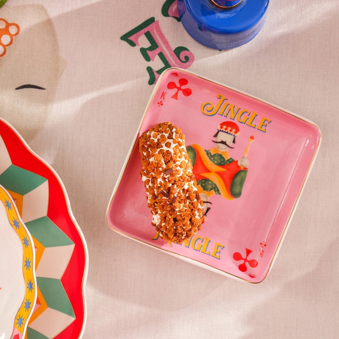 Luohu Porselen Tabak 12x12x2 Cm Pembe