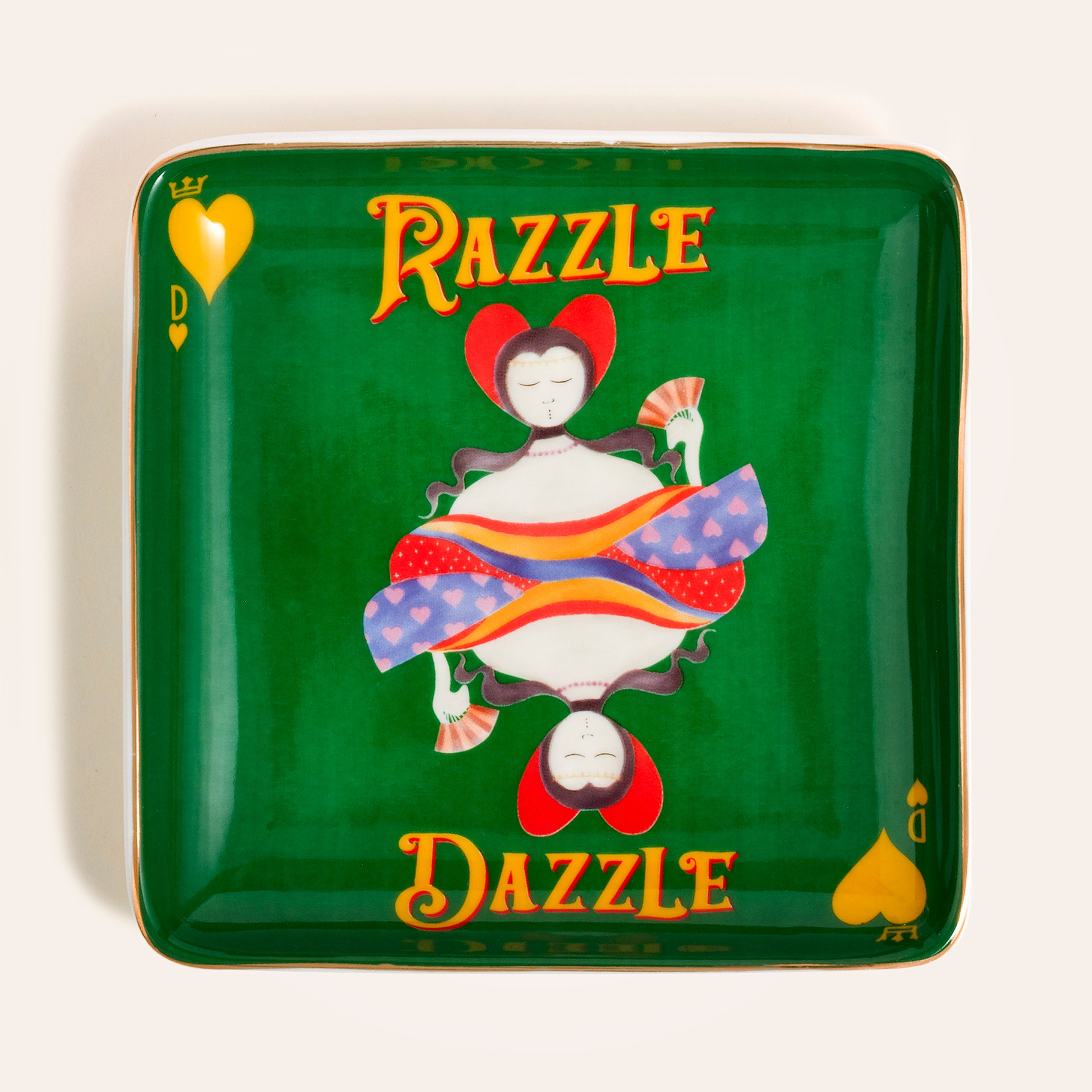 Luohu Porselen Tabak 12x12x2 Cm Yeşil