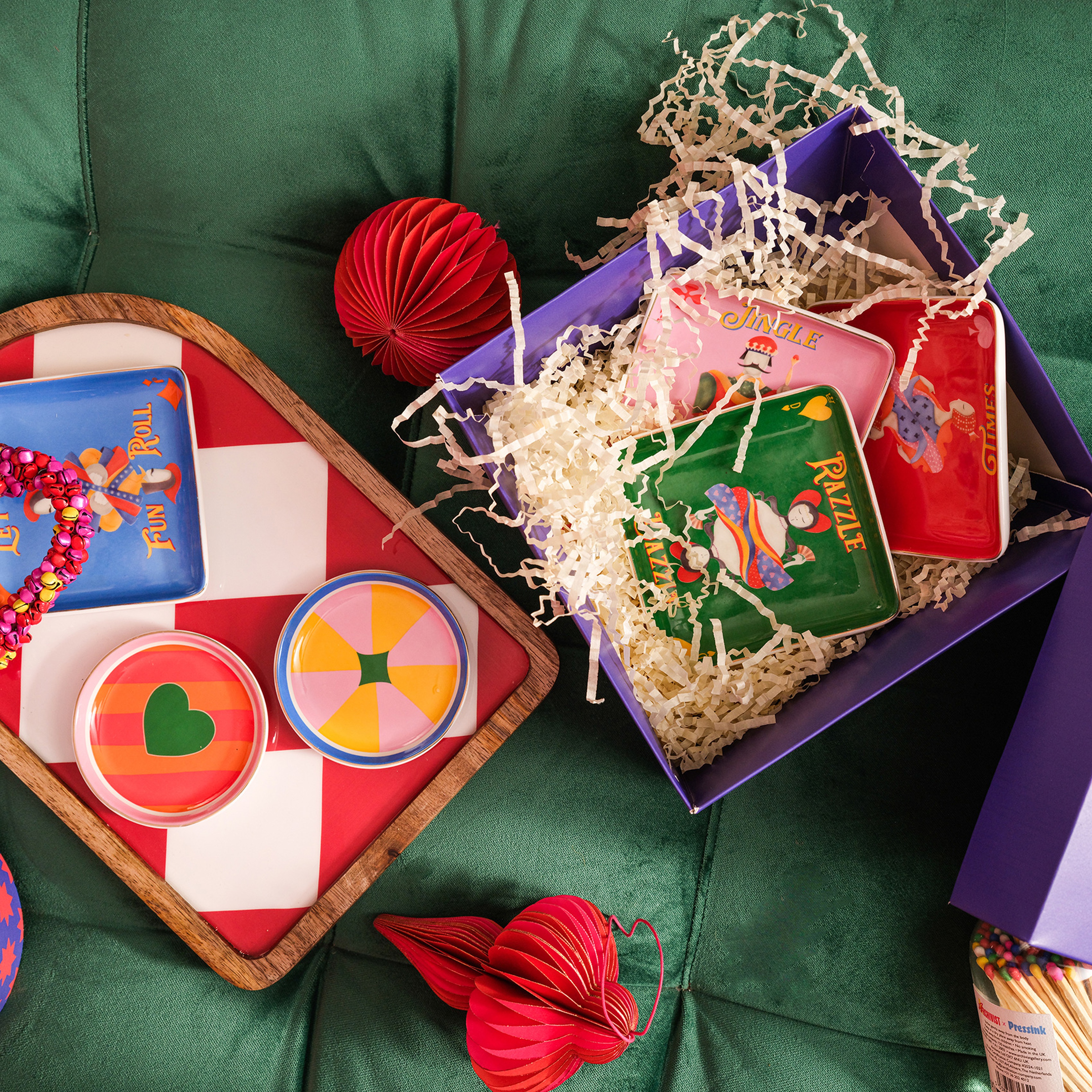 Luohu Porselen Tabak 12x12x2 Cm Mavi