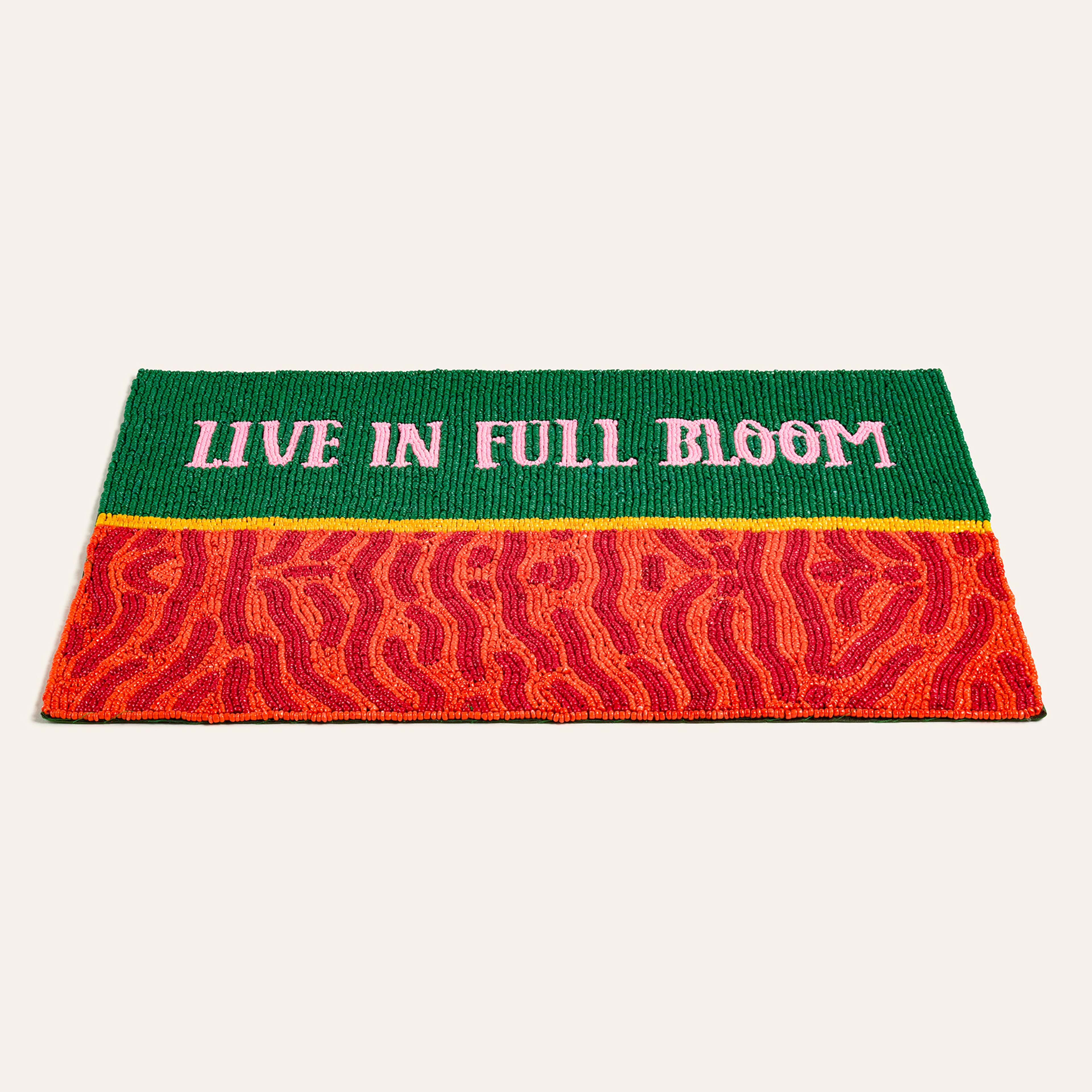 Dadrı Cam - Polyester Amerikan Servis 30x40 Cm Yeşil - Turuncu