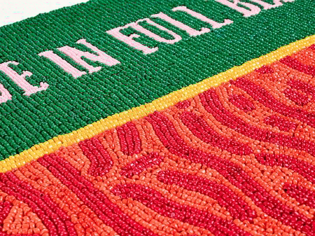 Dadrı Cam - Polyester Amerikan Servis 30x40 Cm Yeşil - Turuncu