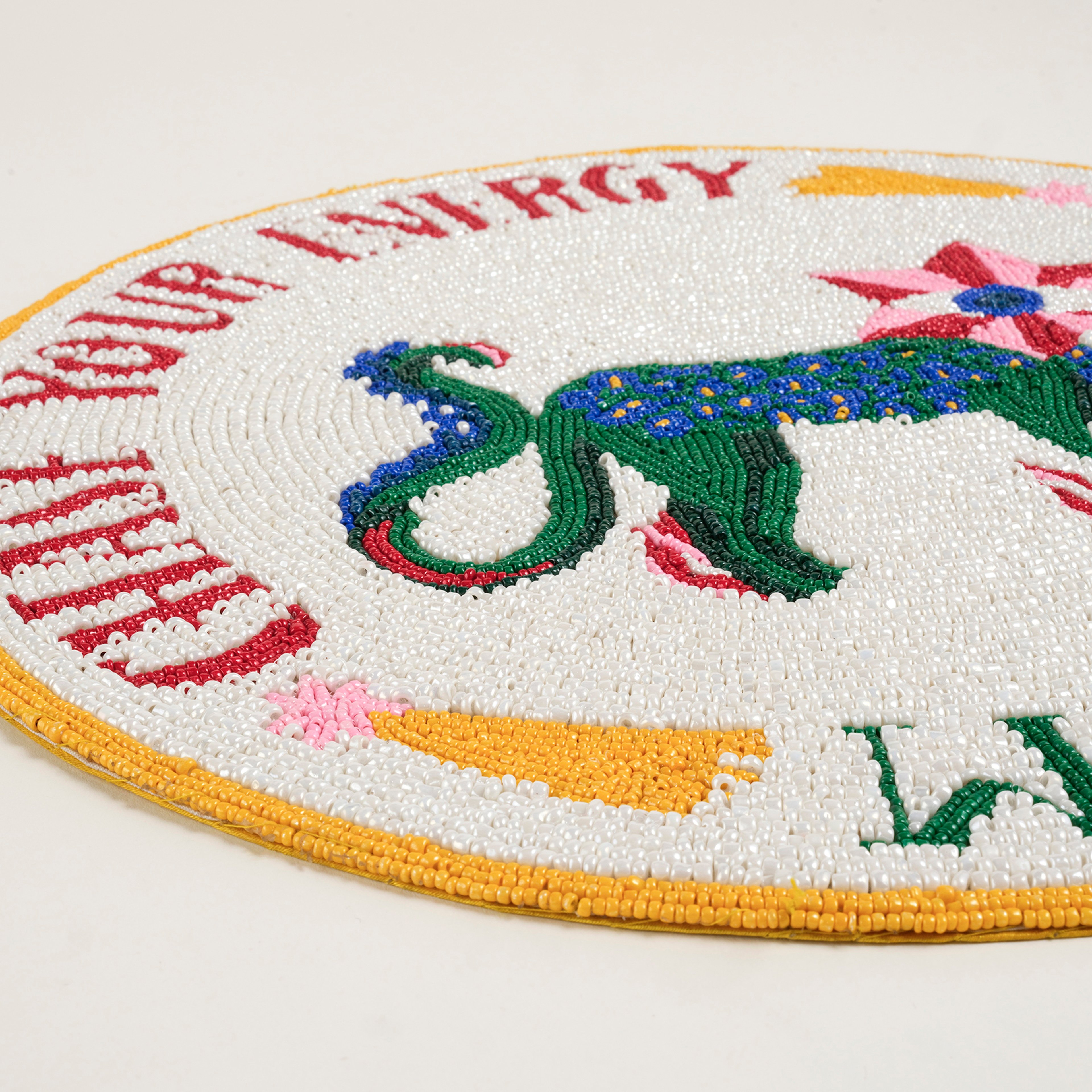 Dadrı Cam - Polyester Amerikan Servis 35 Cm Beyaz