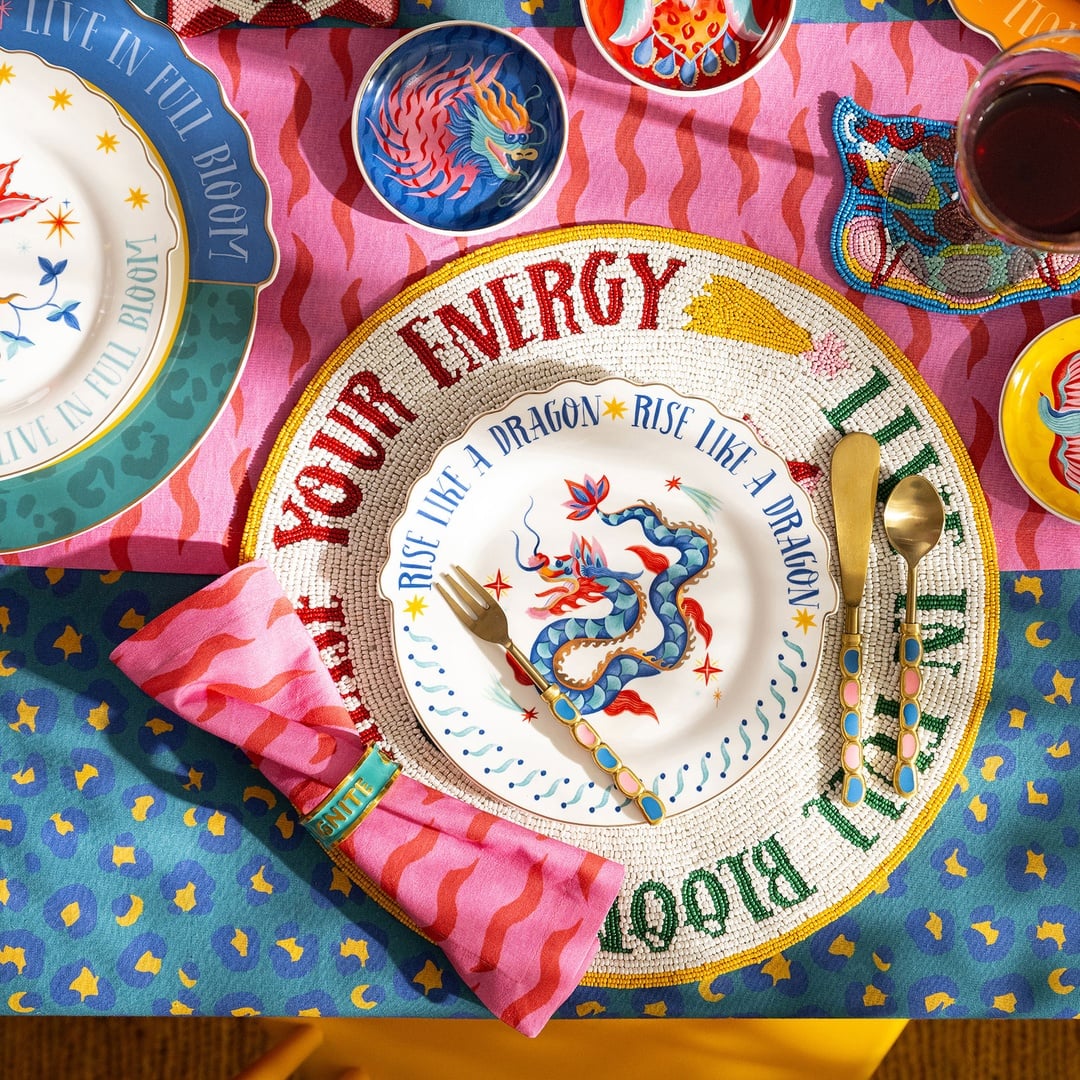 Dadrı Cam - Polyester Amerikan Servis 35 Cm Beyaz