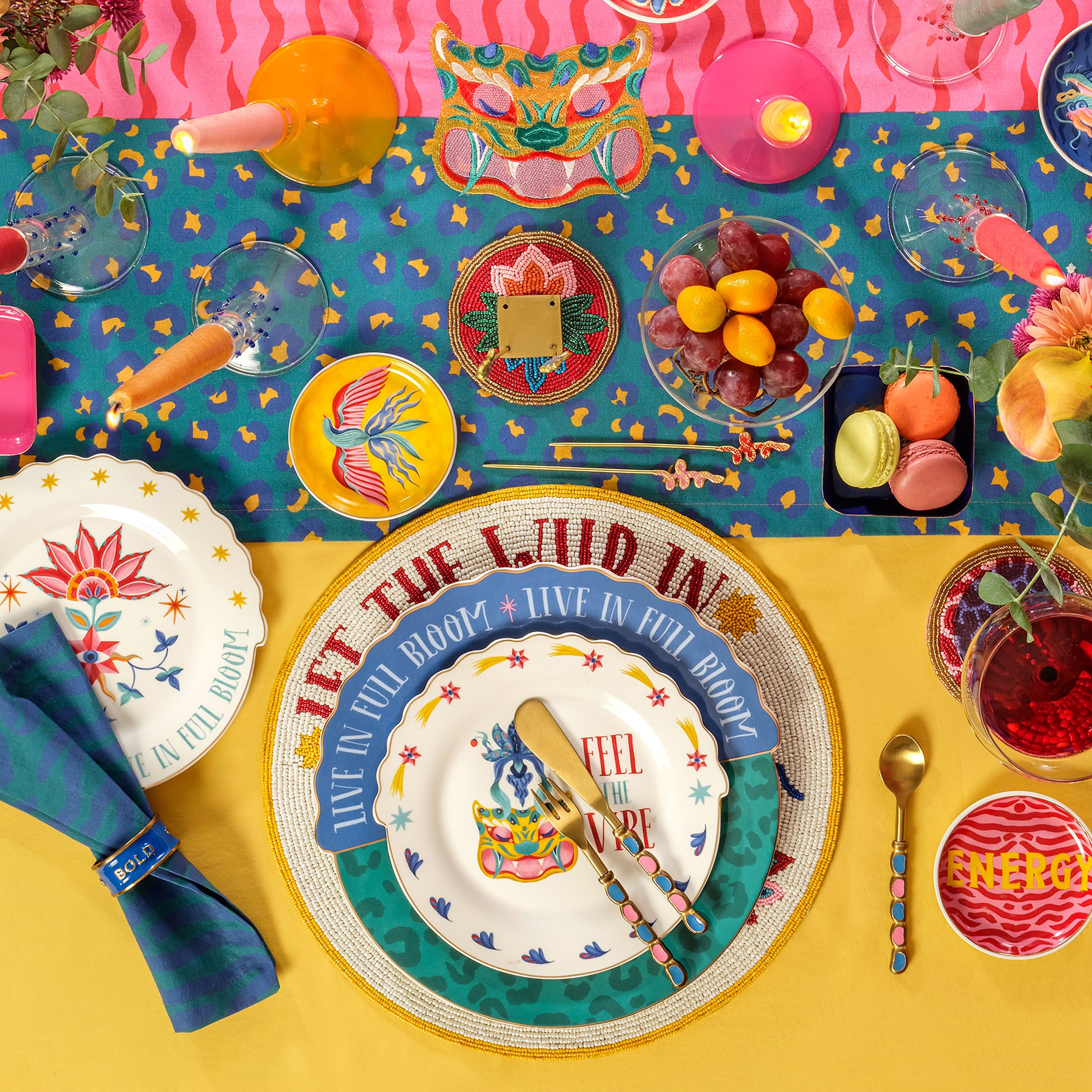 Dadrı Cam - Polyester Amerikan Servis 35 Cm Beyaz