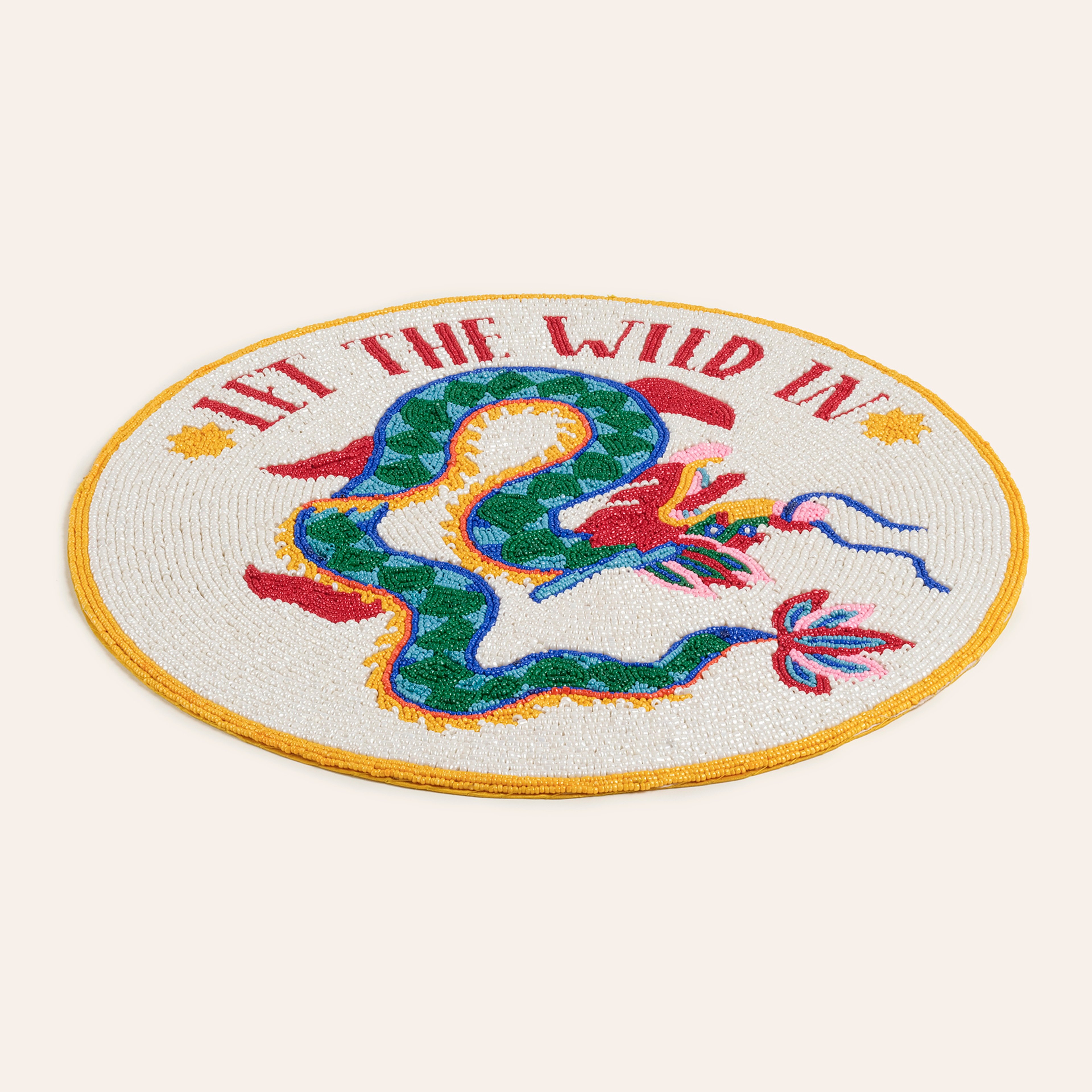 Dadrı Cam - Polyester Amerikan Servis 35 Cm Beyaz