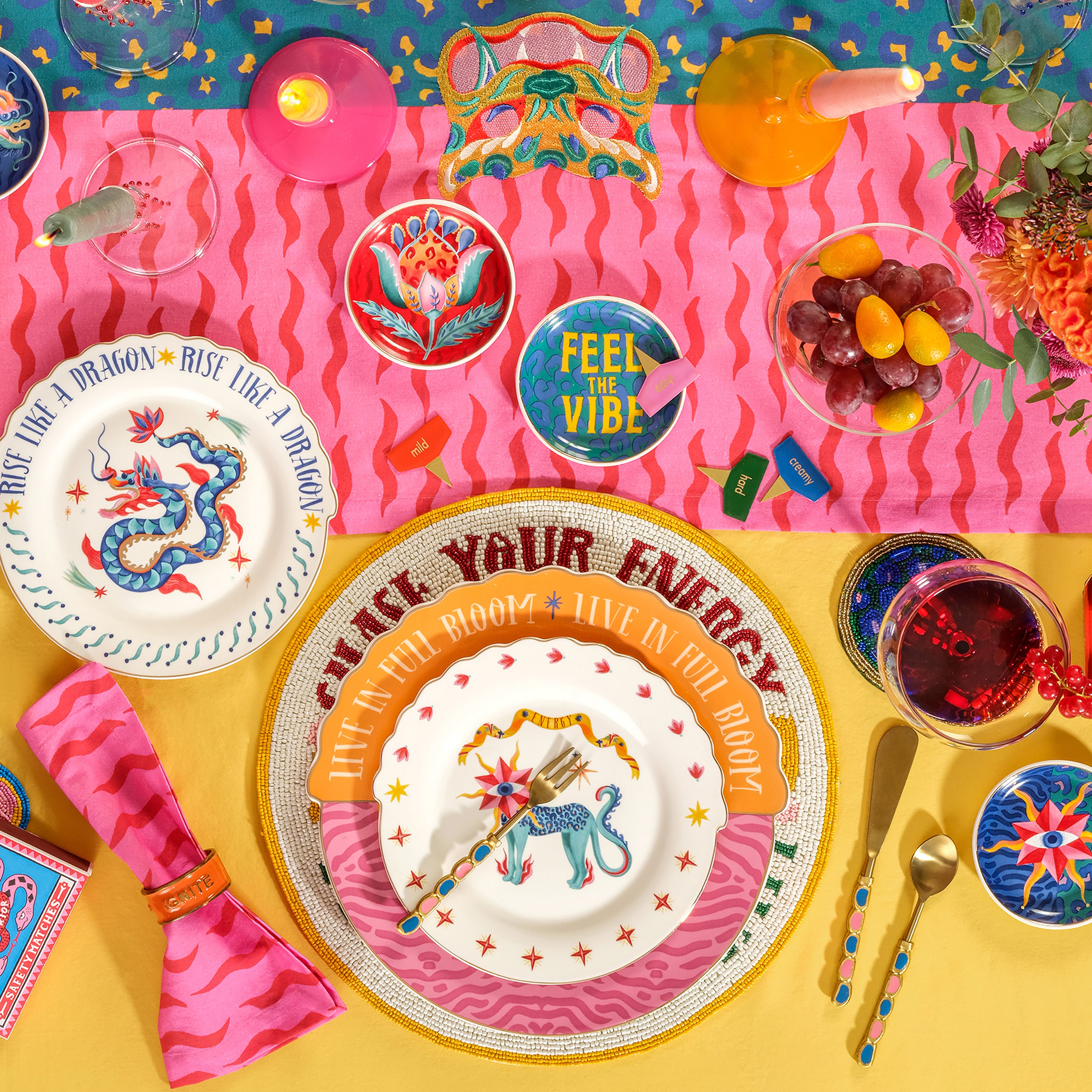 Dadrı Cam - Polyester Bardak Altlığı 10 Cm Mavi