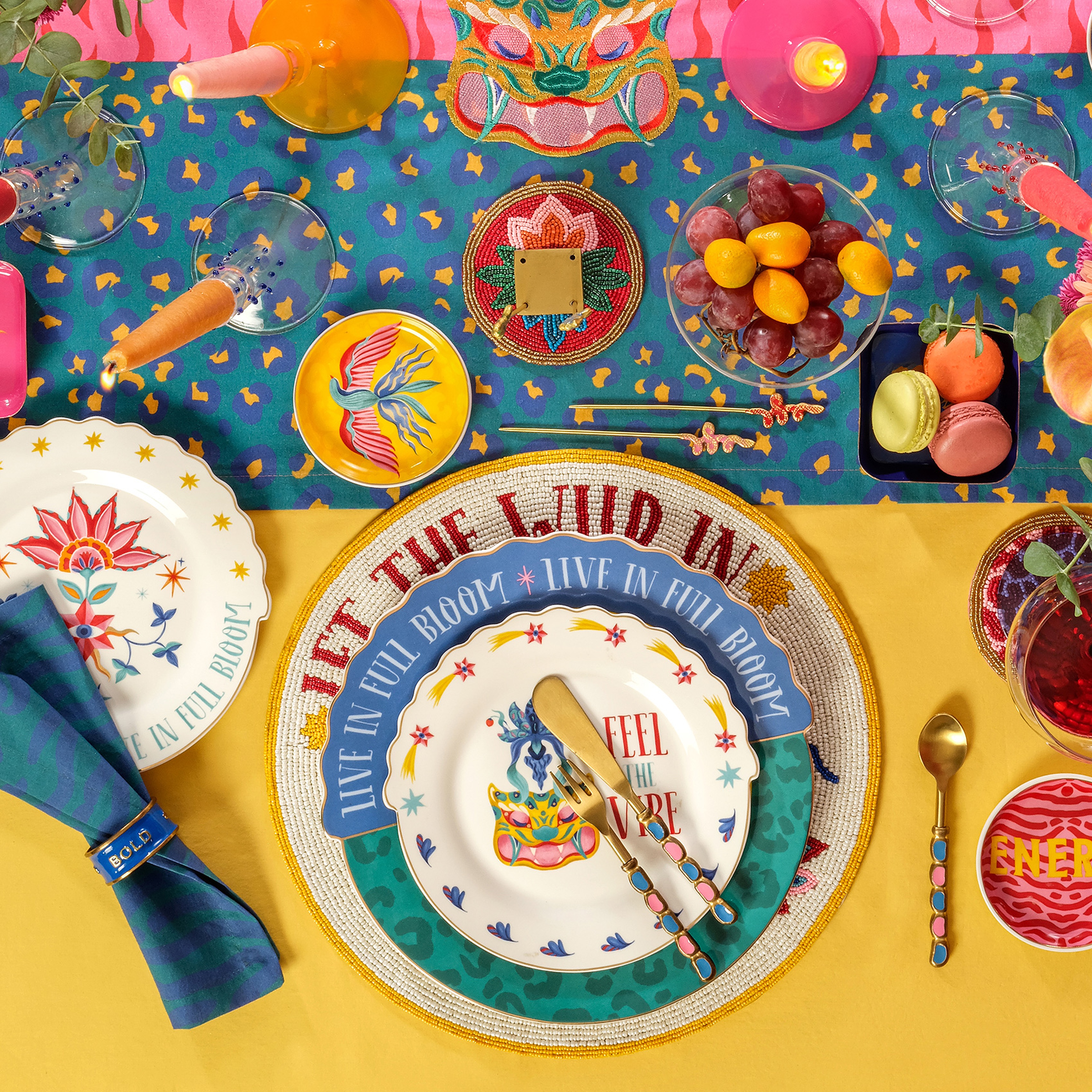 Dadrı Cam - Polyester Bardak Altlığı 10 Cm Turuncu