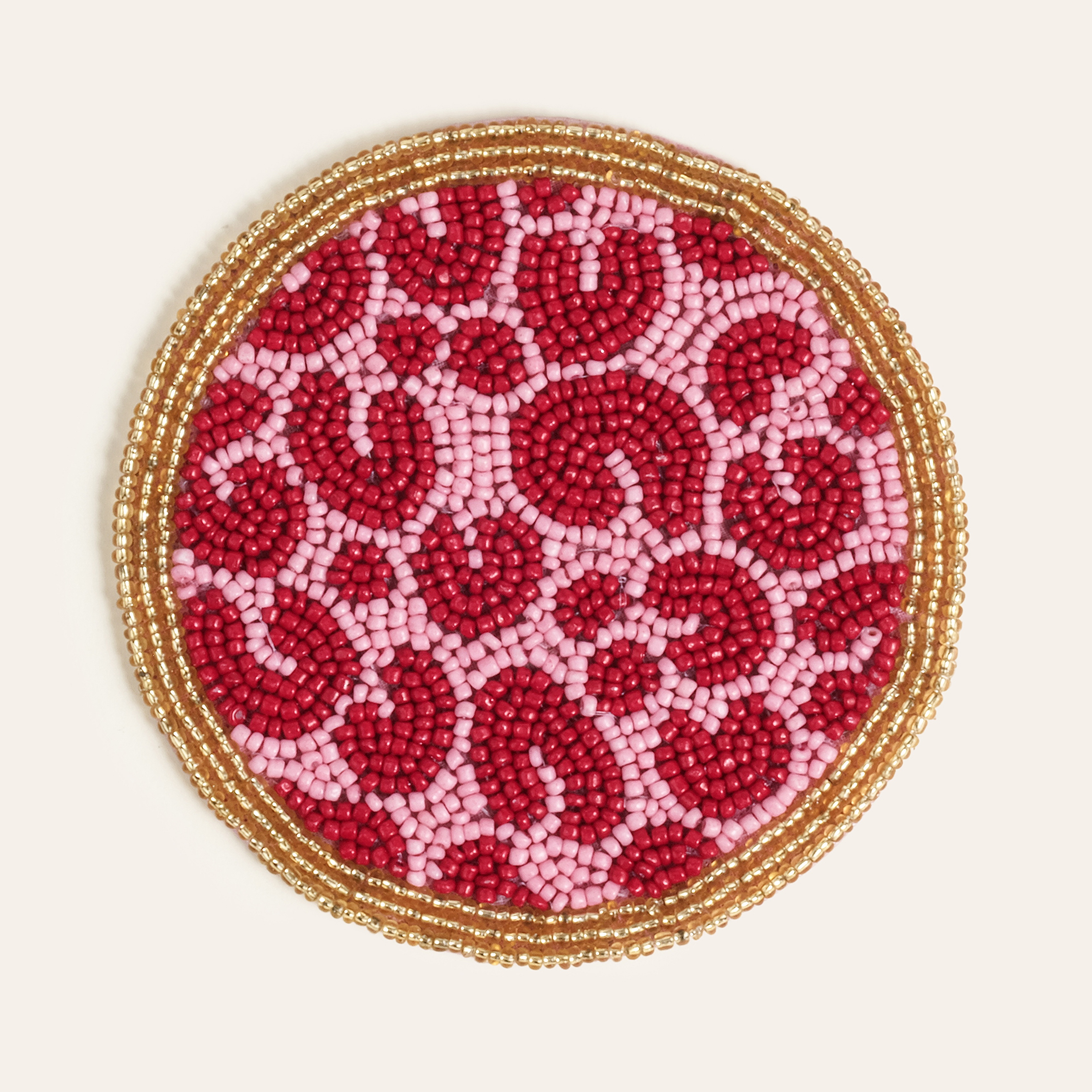 Dadrı Cam - Polyester Bardak Altlığı 10 Cm Fuşya