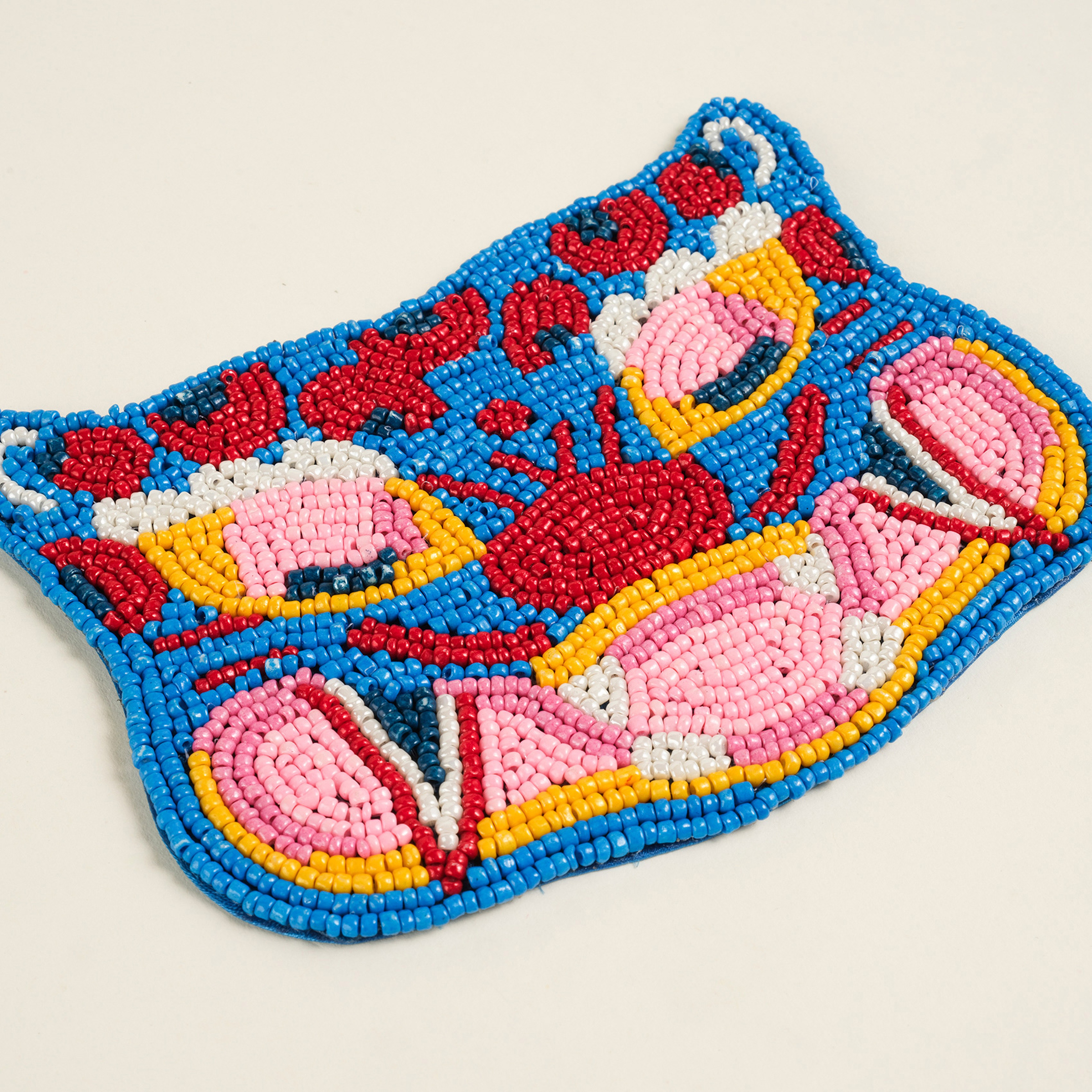 Dadrı Cam - Polyester Bardak Altlığı 11x10 Cm Mavi