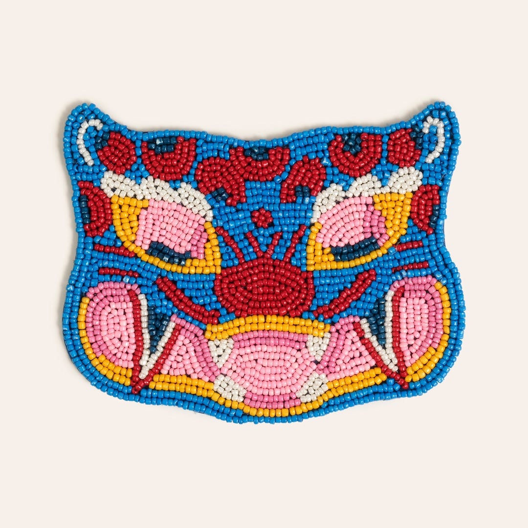 Dadrı Cam - Polyester Bardak Altlığı 11x10 Cm Mavi