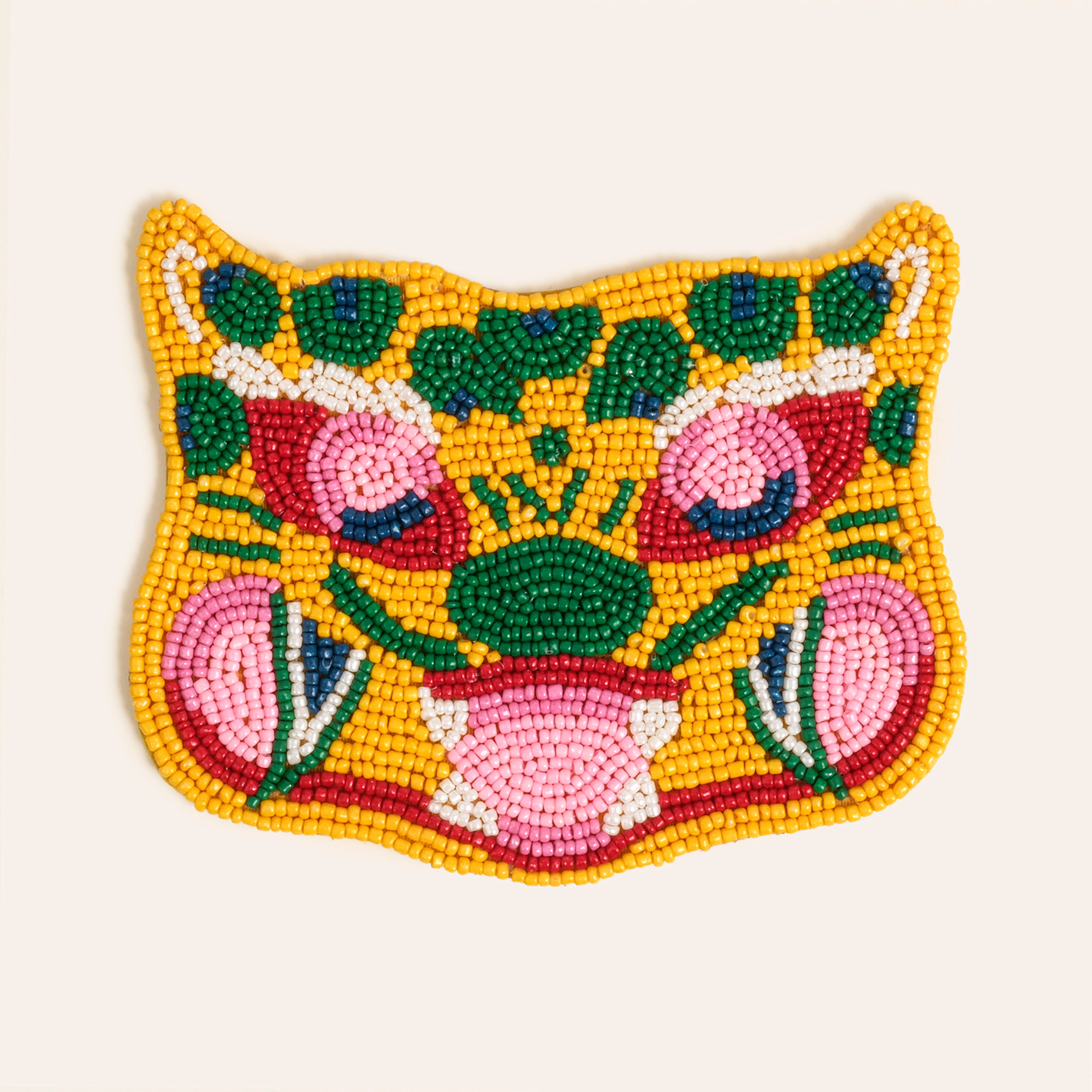 Dadrı Cam - Polyester Bardak Altlığı 11x10 Cm Sarı