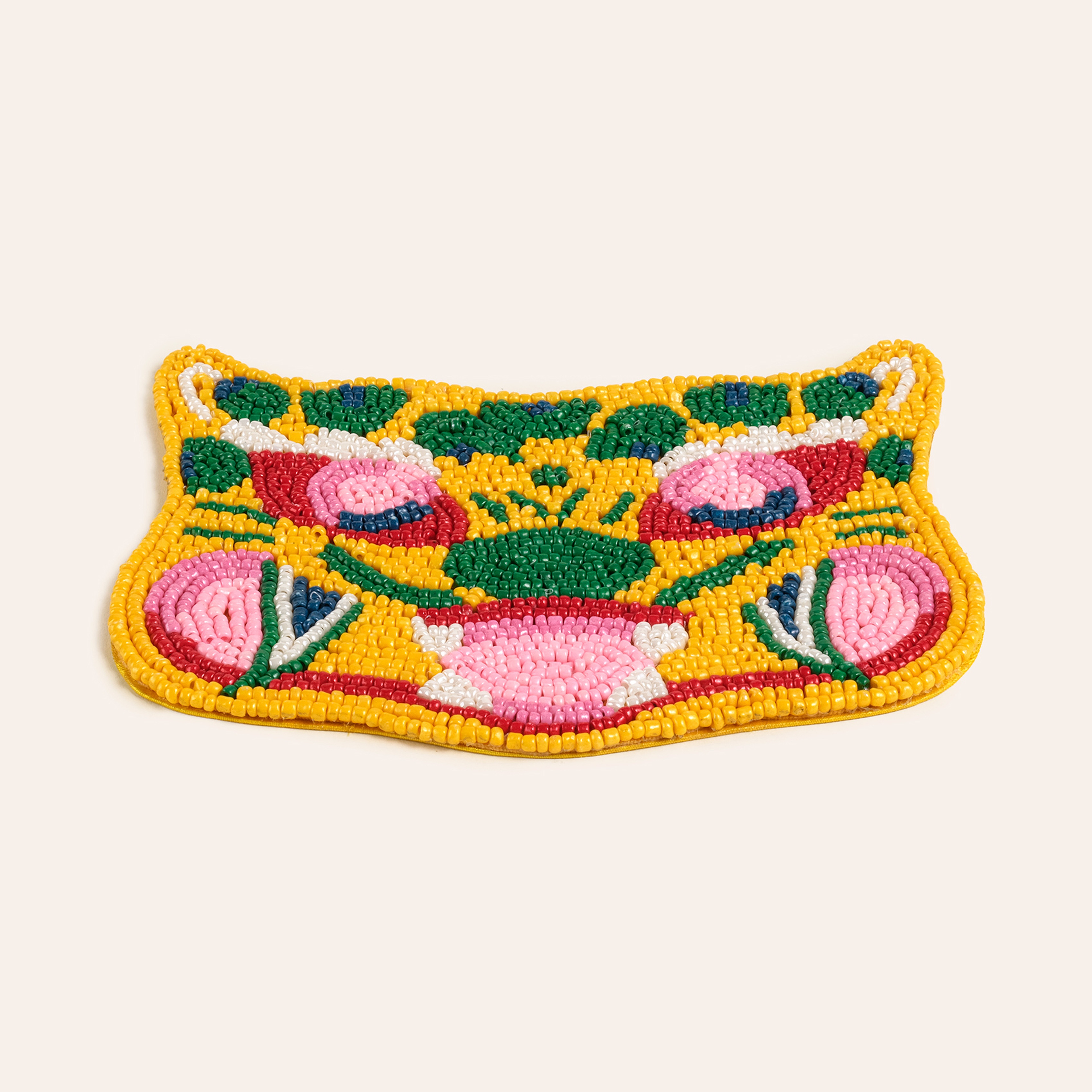 Dadrı Cam - Polyester Bardak Altlığı 11x10 Cm Sarı