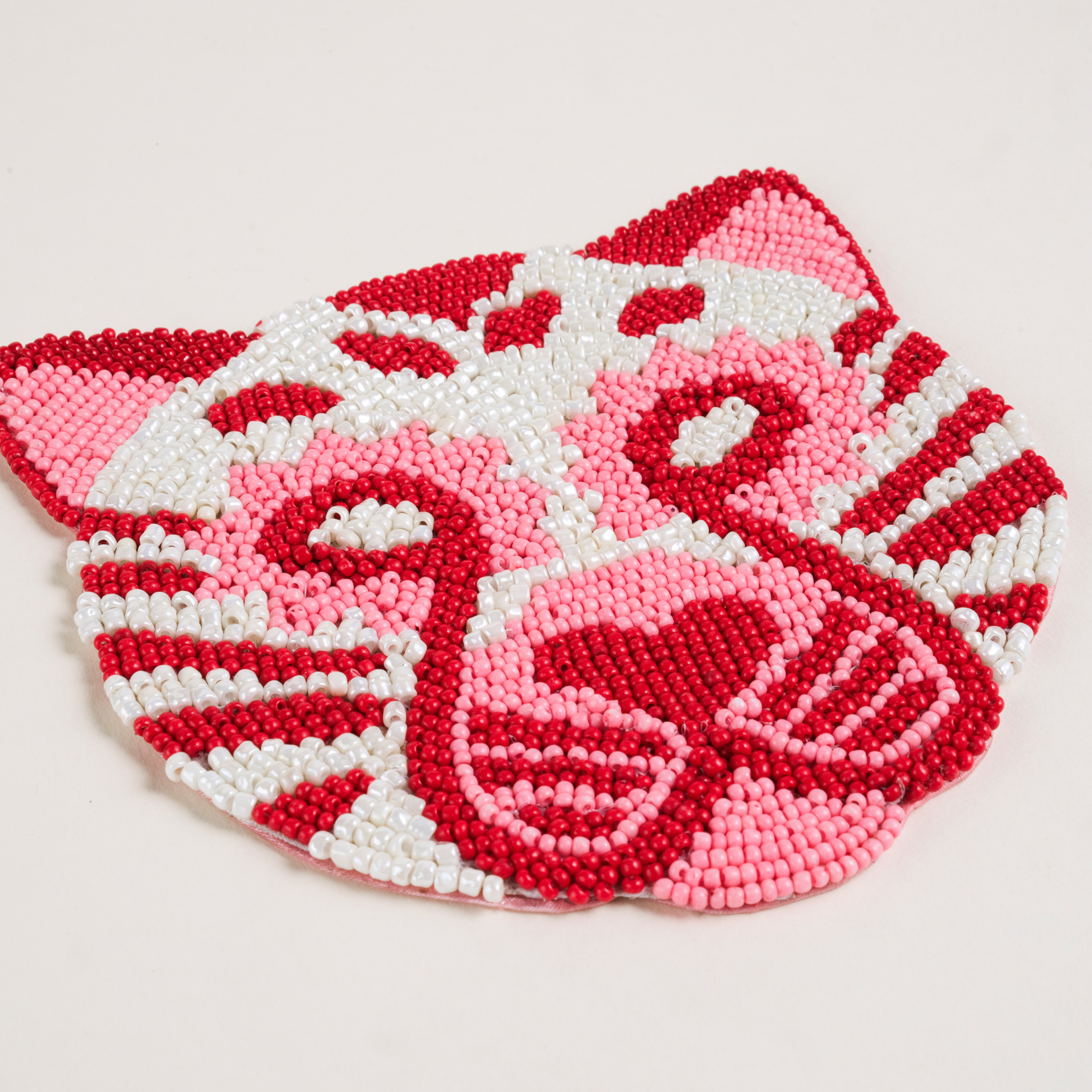 Dadrı Cam - Polyester Bardak Altlığı 10 Cm Kırmızı