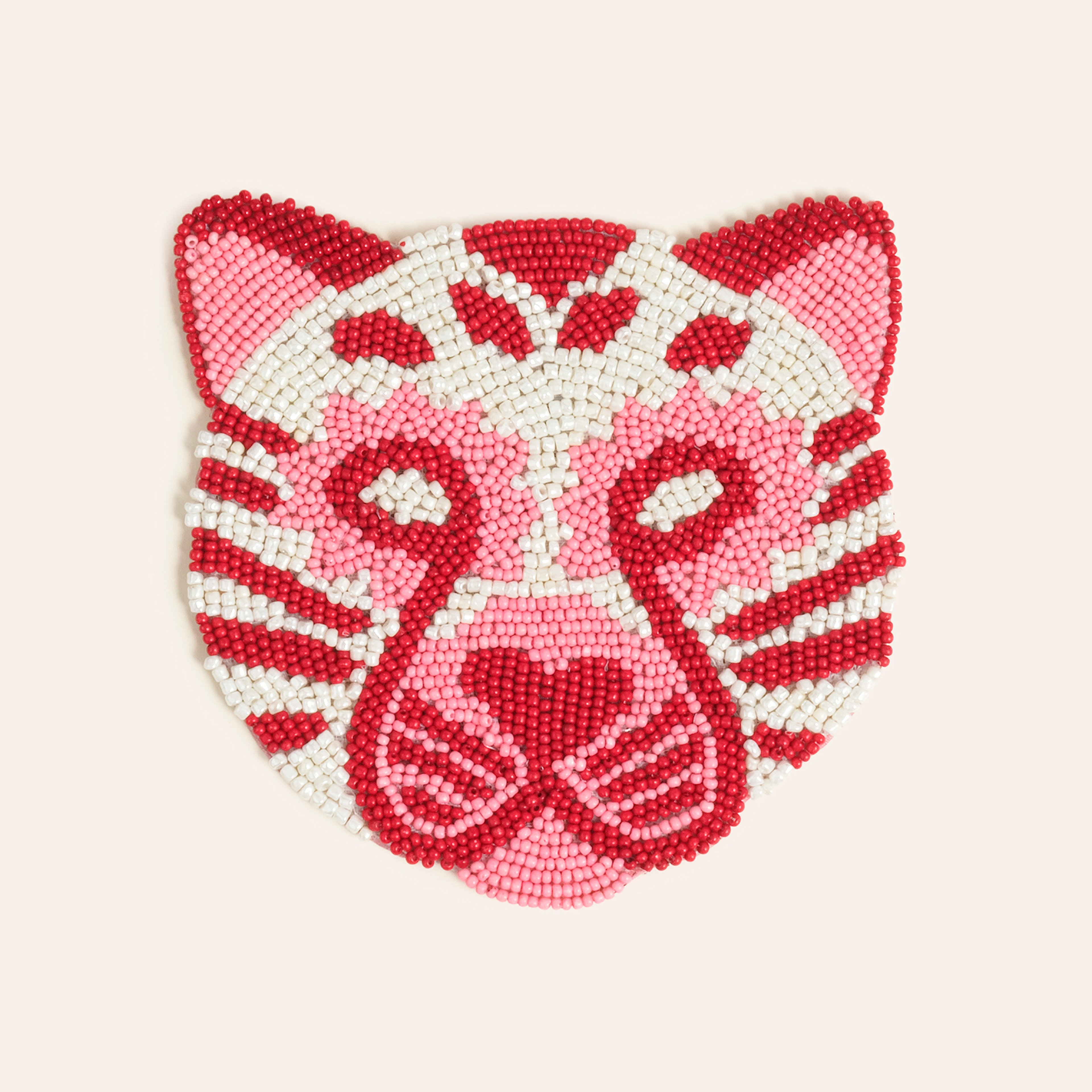 Dadrı Cam - Polyester Bardak Altlığı 10 Cm Kırmızı