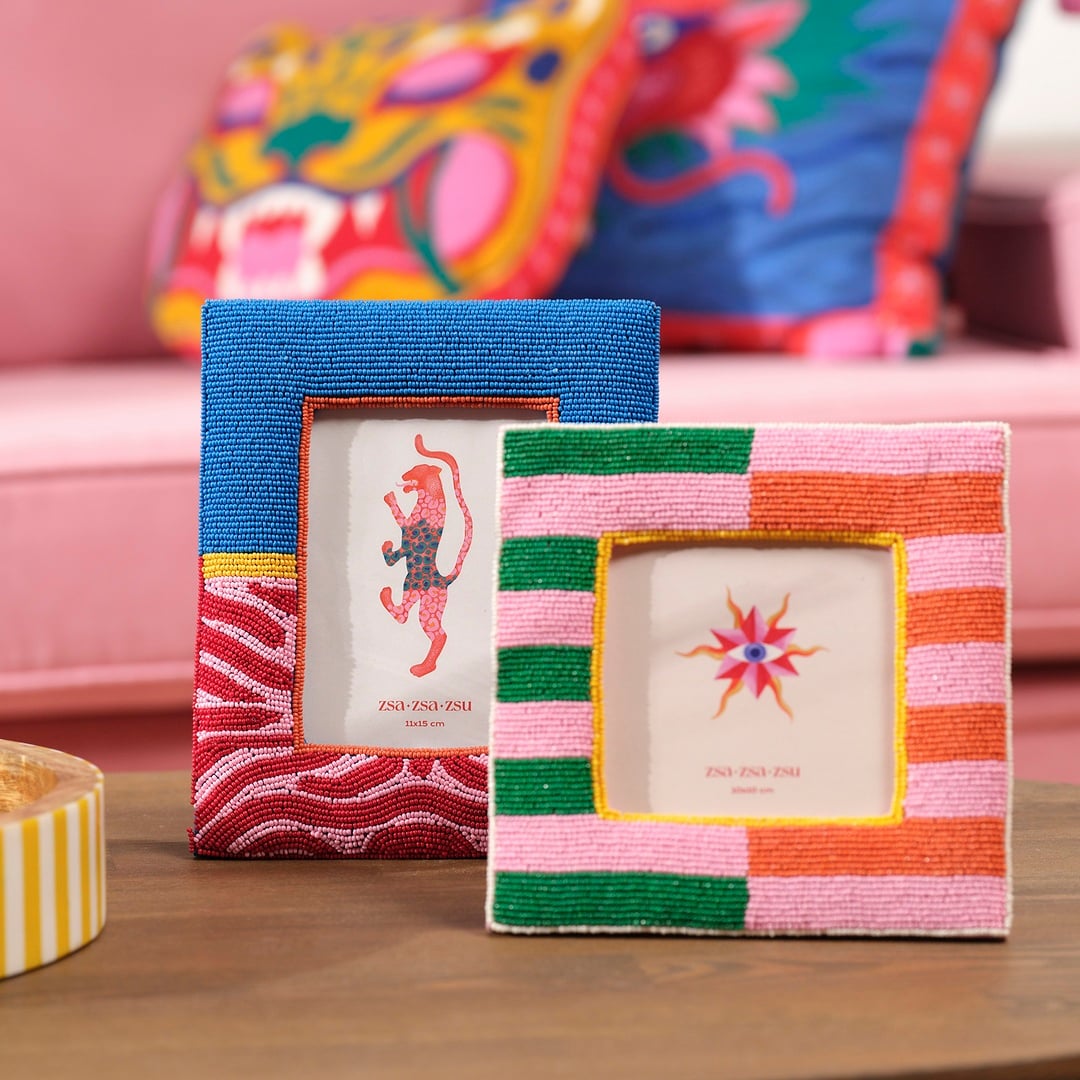 Dadrı Cam Boncuk-ahşap Çerçeve 21x17 Cm Renkli