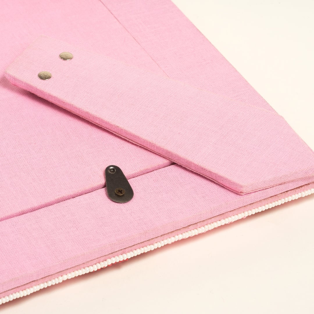 Dadrı Cam Boncuk-ahşap Çerçeve 21x17 Cm Fuşya