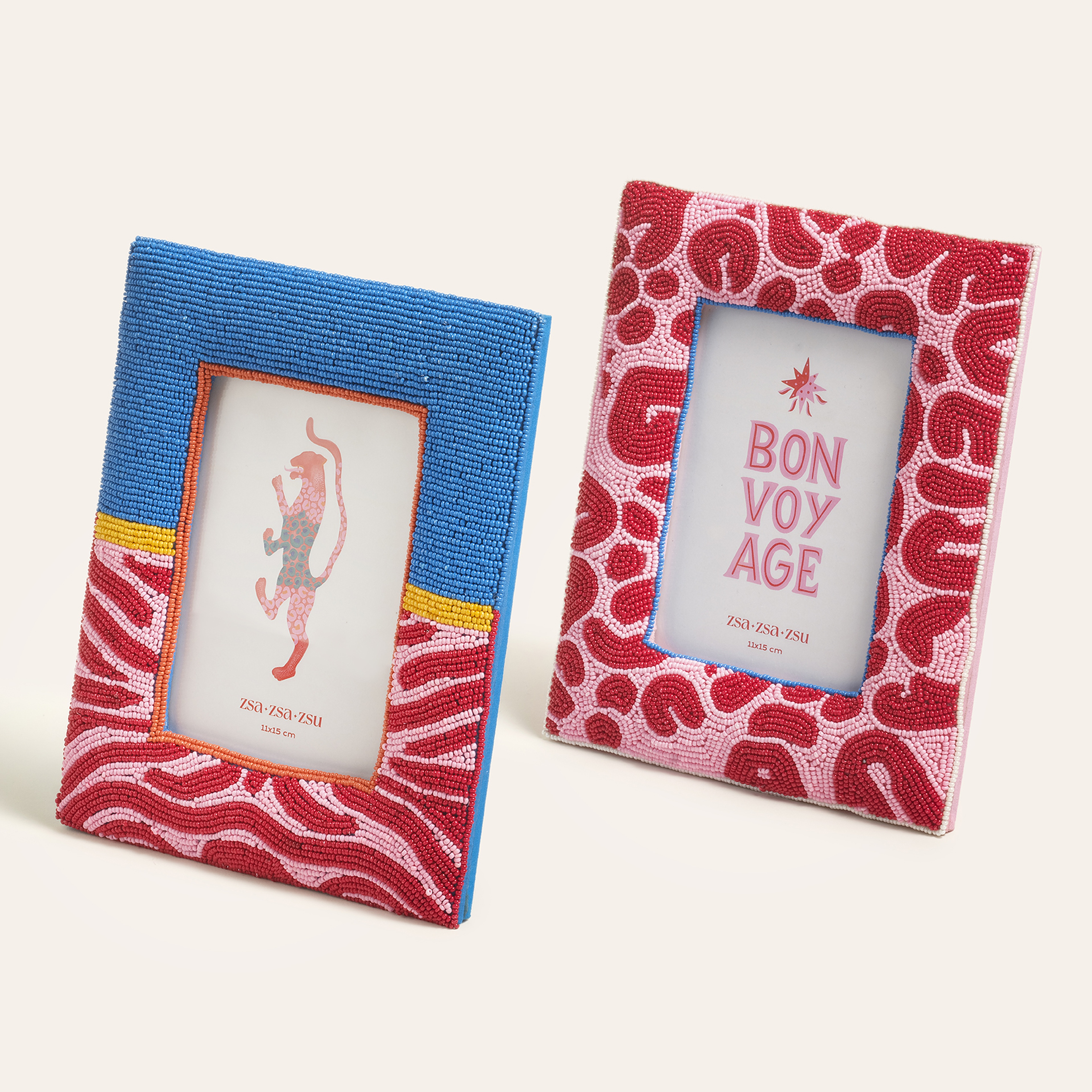 Dadrı Cam Boncuk-ahşap Çerçeve 21x17 Cm Fuşya