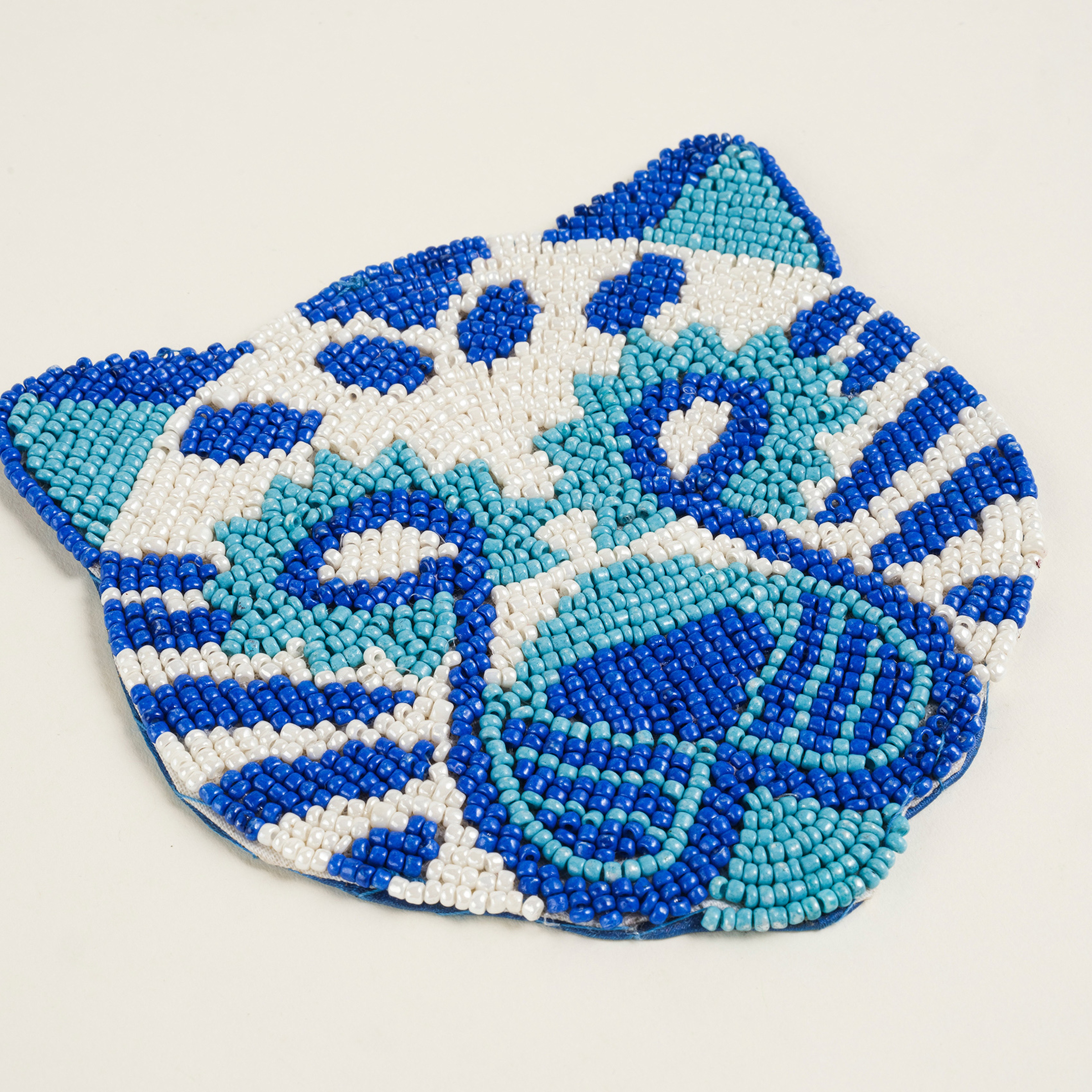 Dadrı Cam - Polyester Bardak Altlığı 10 Cm Mavi