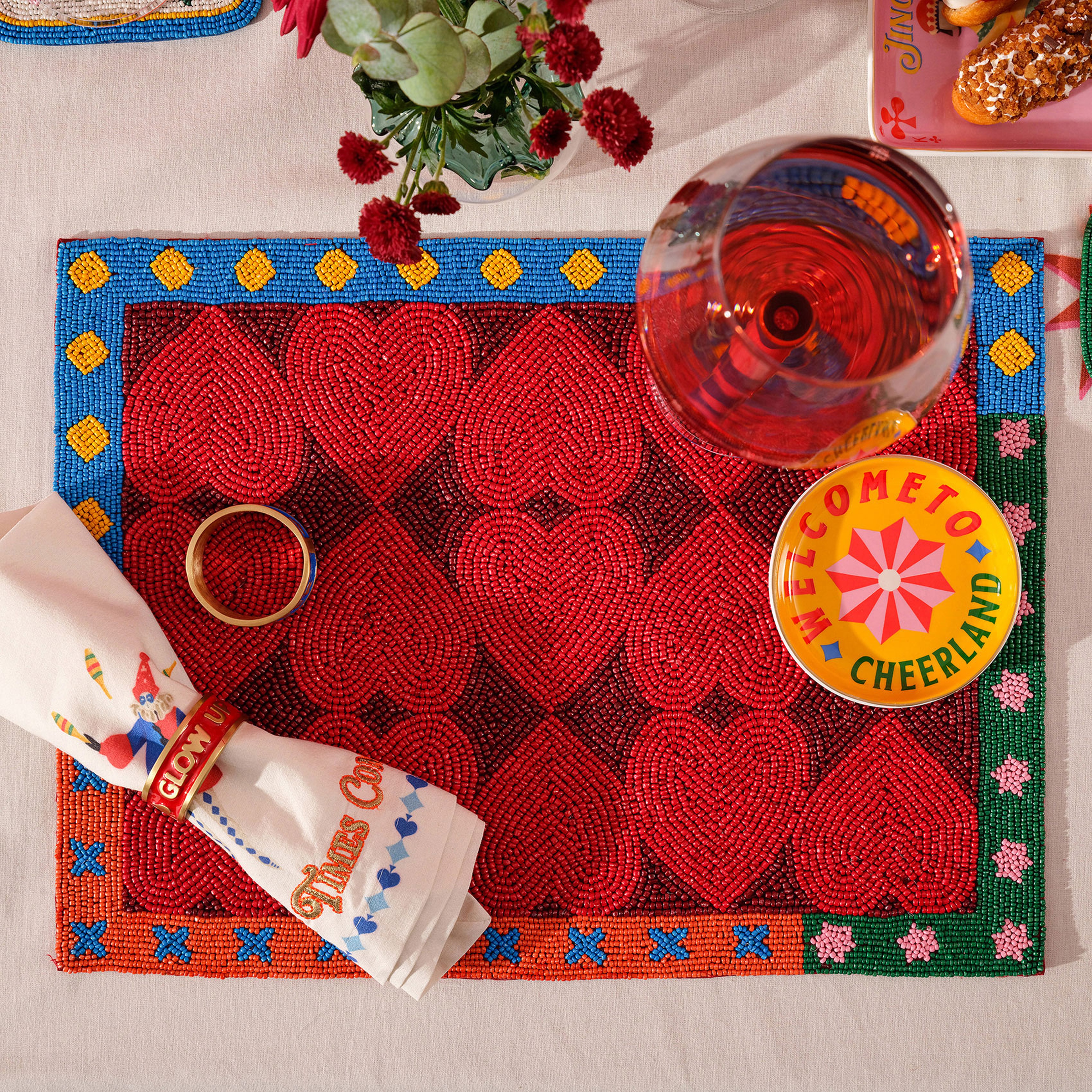 Dadrı Cam - Polyester Amerikan Servis 30x40 Cm Turuncu