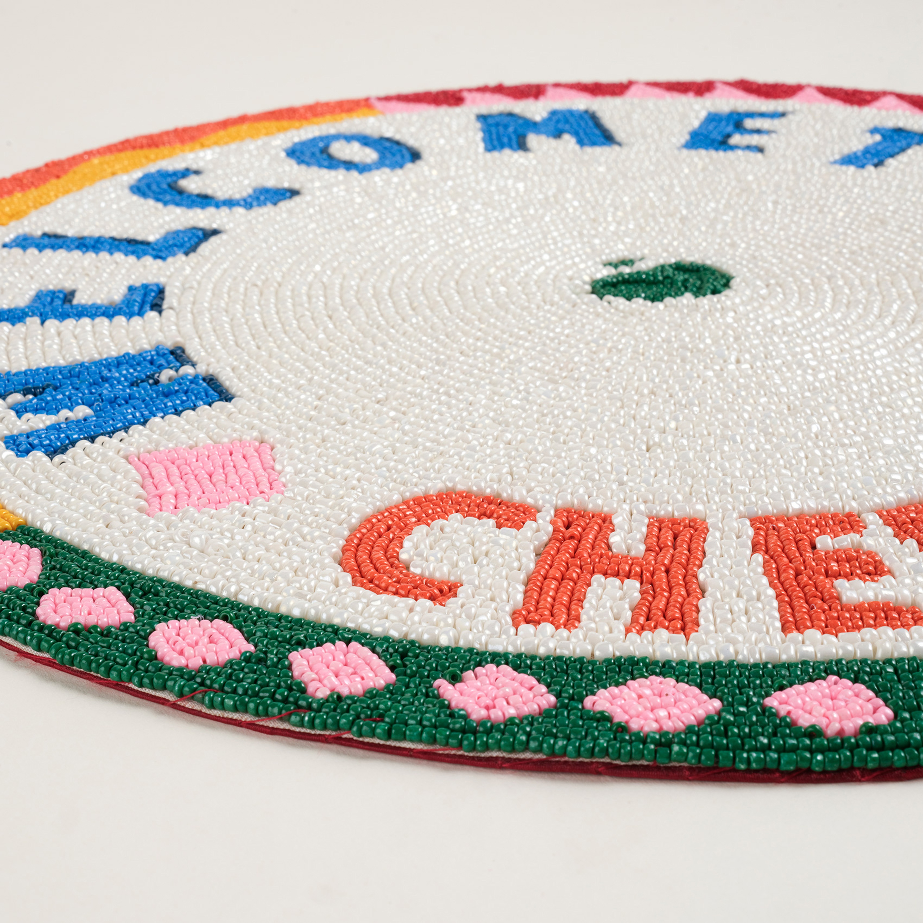 Dadrı Cam - Polyester Amerikan Servis 35 Cm Beyaz