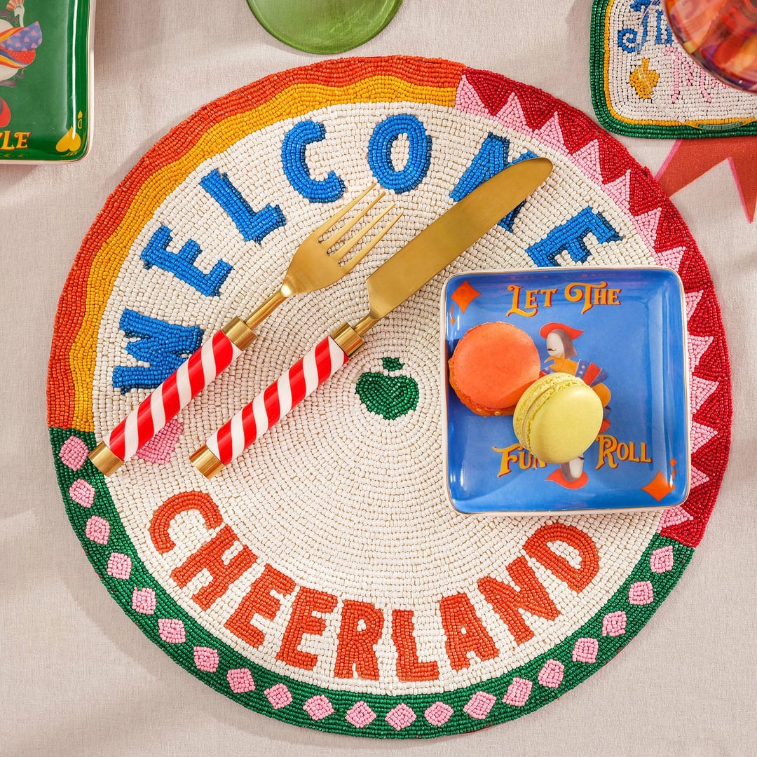 Dadrı Cam - Polyester Amerikan Servis 35 Cm Beyaz