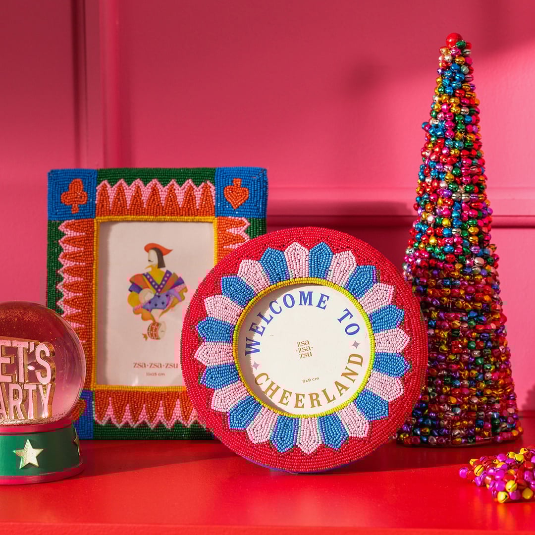 Dadrı Cam Boncuk-ahşap Çerçeve 21x17 Cm Renkli