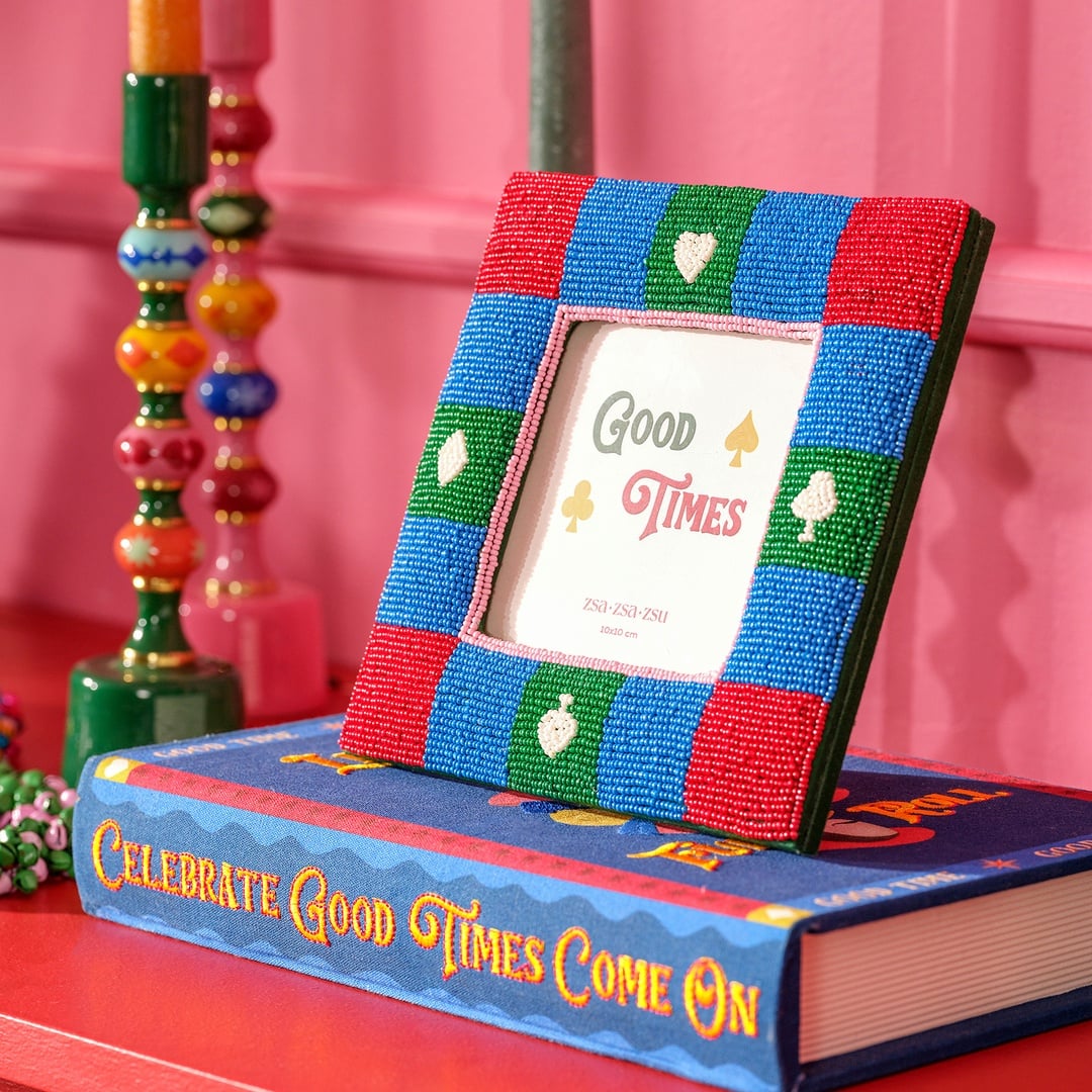 Dadrı Cam Boncuk-ahşap Çerçeve 17x17 Cm Renkli