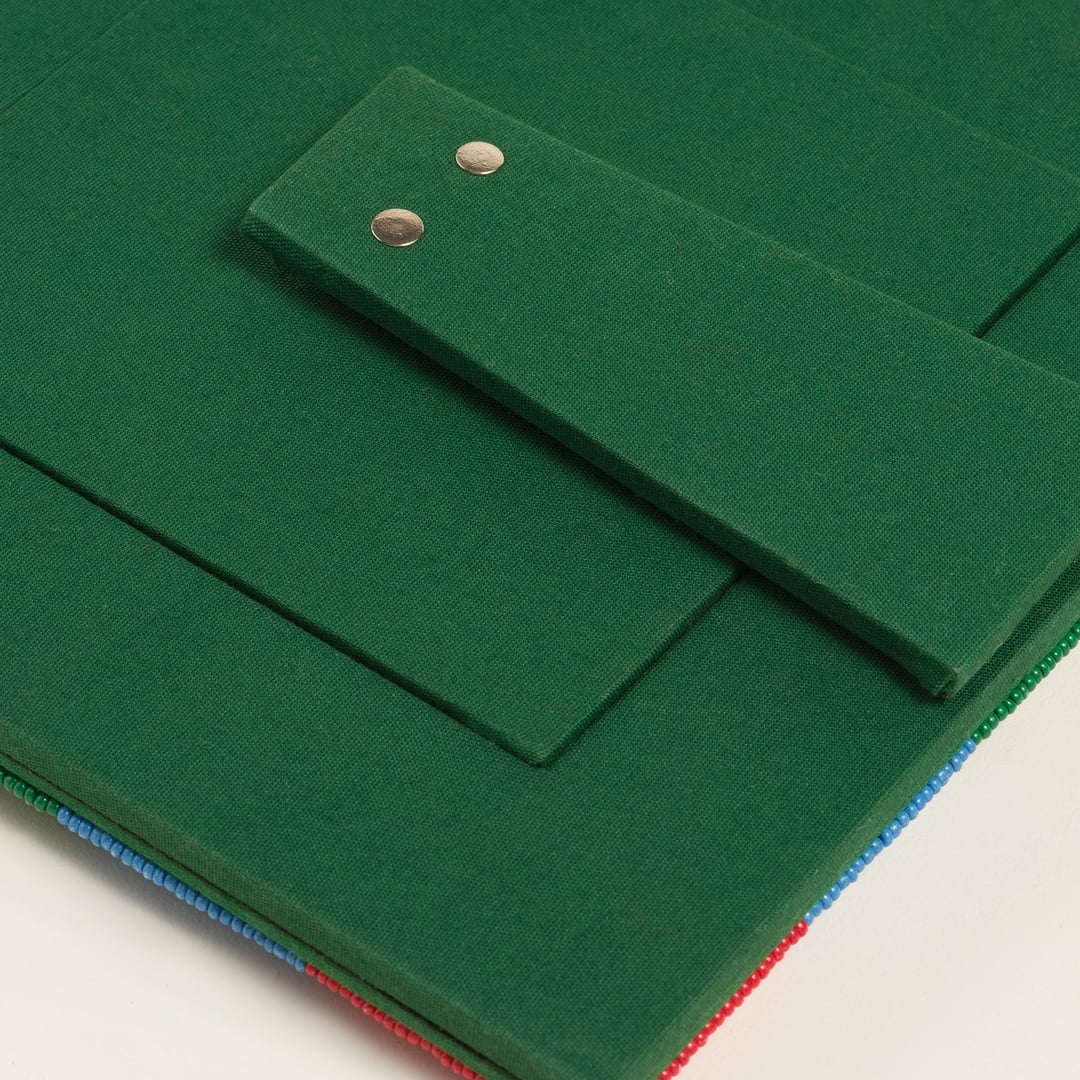 Dadrı Cam Boncuk-ahşap Çerçeve 17x17 Cm Renkli