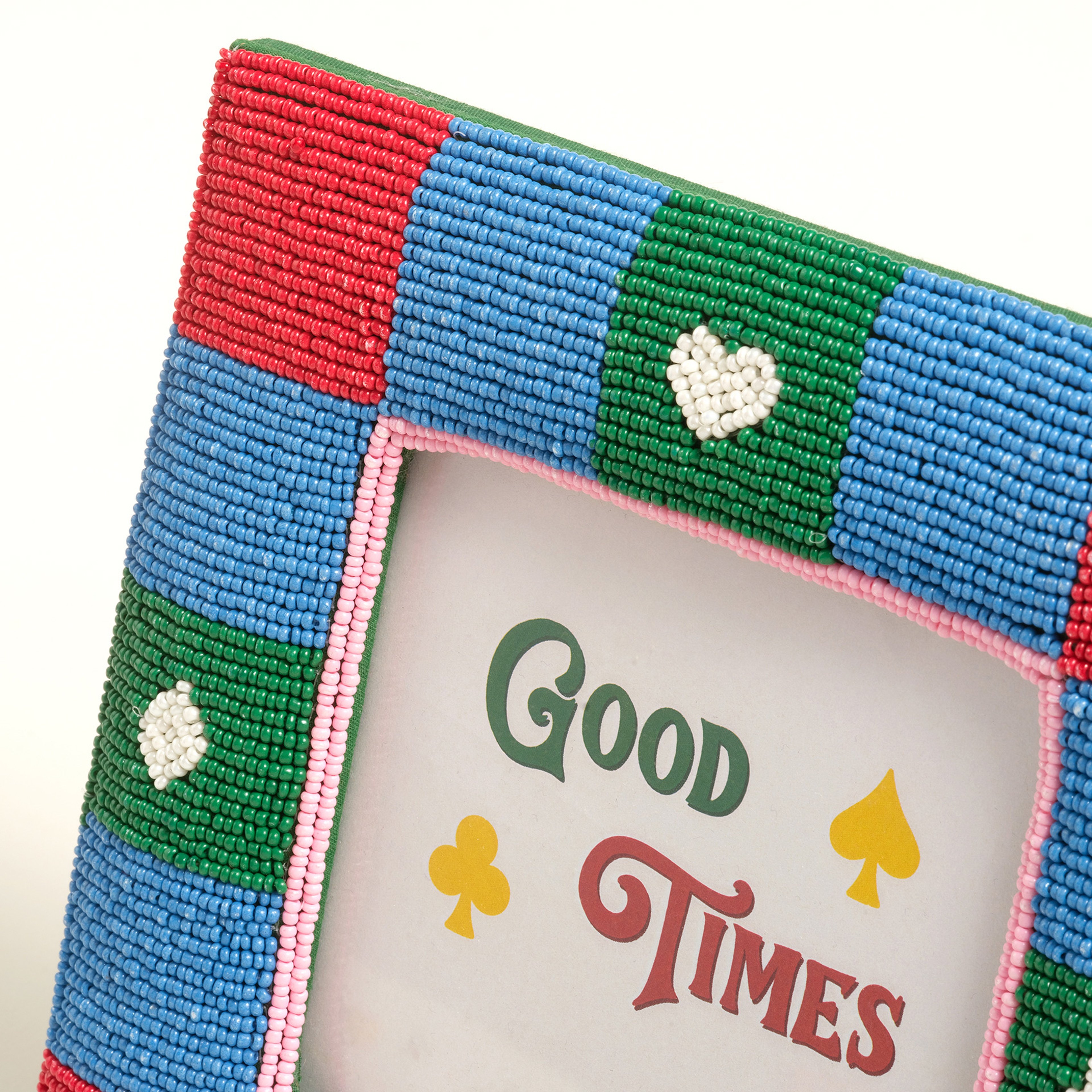 Dadrı Cam Boncuk-ahşap Çerçeve 17x17 Cm Renkli