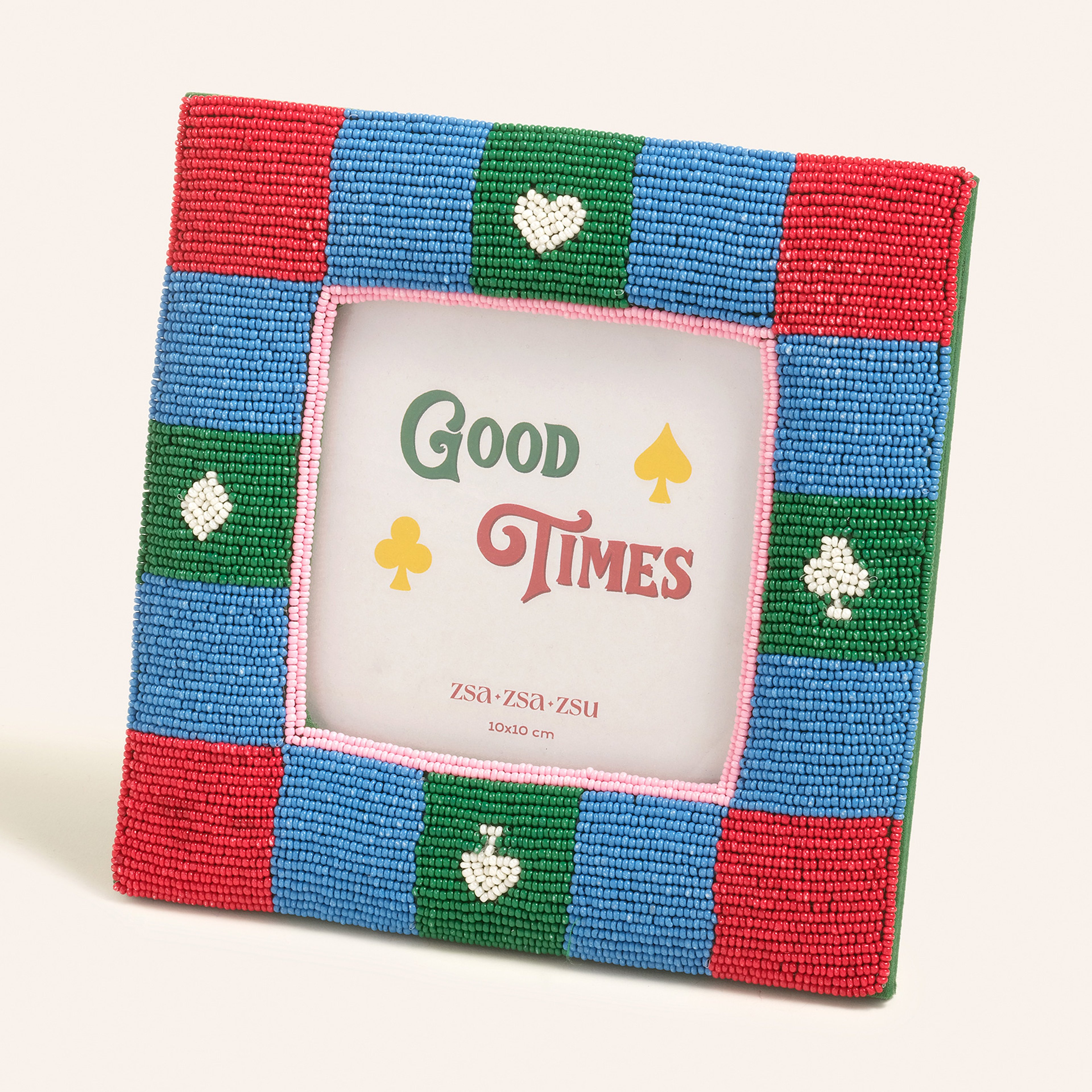 Dadrı Cam Boncuk-ahşap Çerçeve 17x17 Cm Renkli