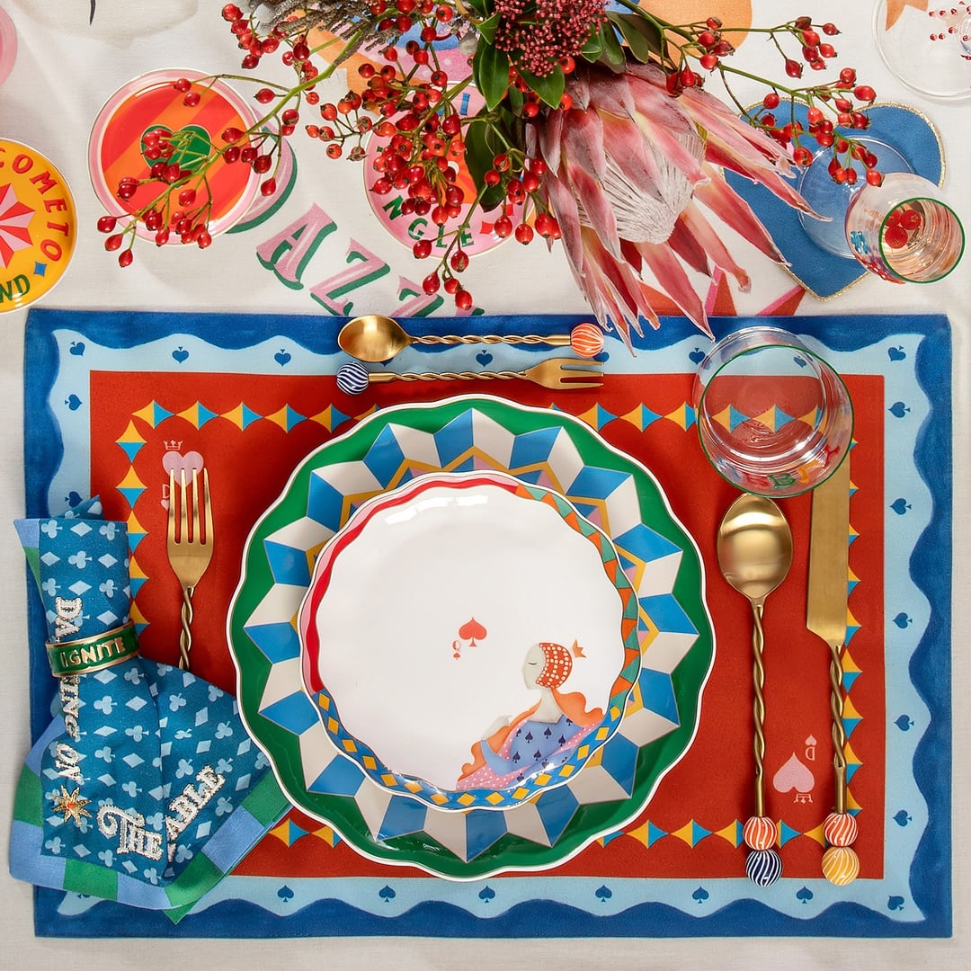 Rampur Çelik - Pirinç Çkb Seti 3x15x1 Cm Altın - Mavi