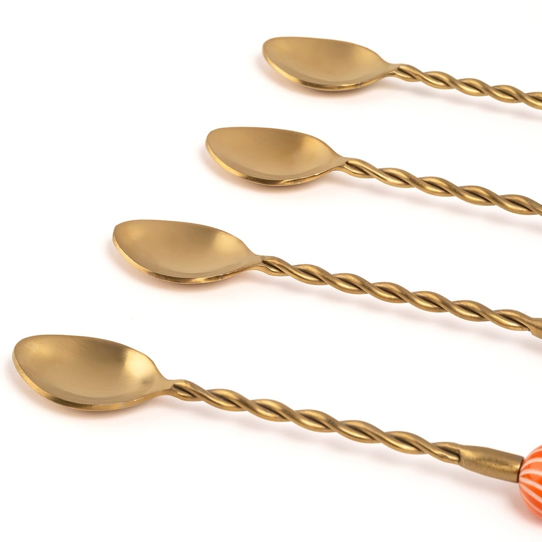 Rampur Çelik - Pirinç Çkb Seti 3x15x1 Cm Altın - Turuncu