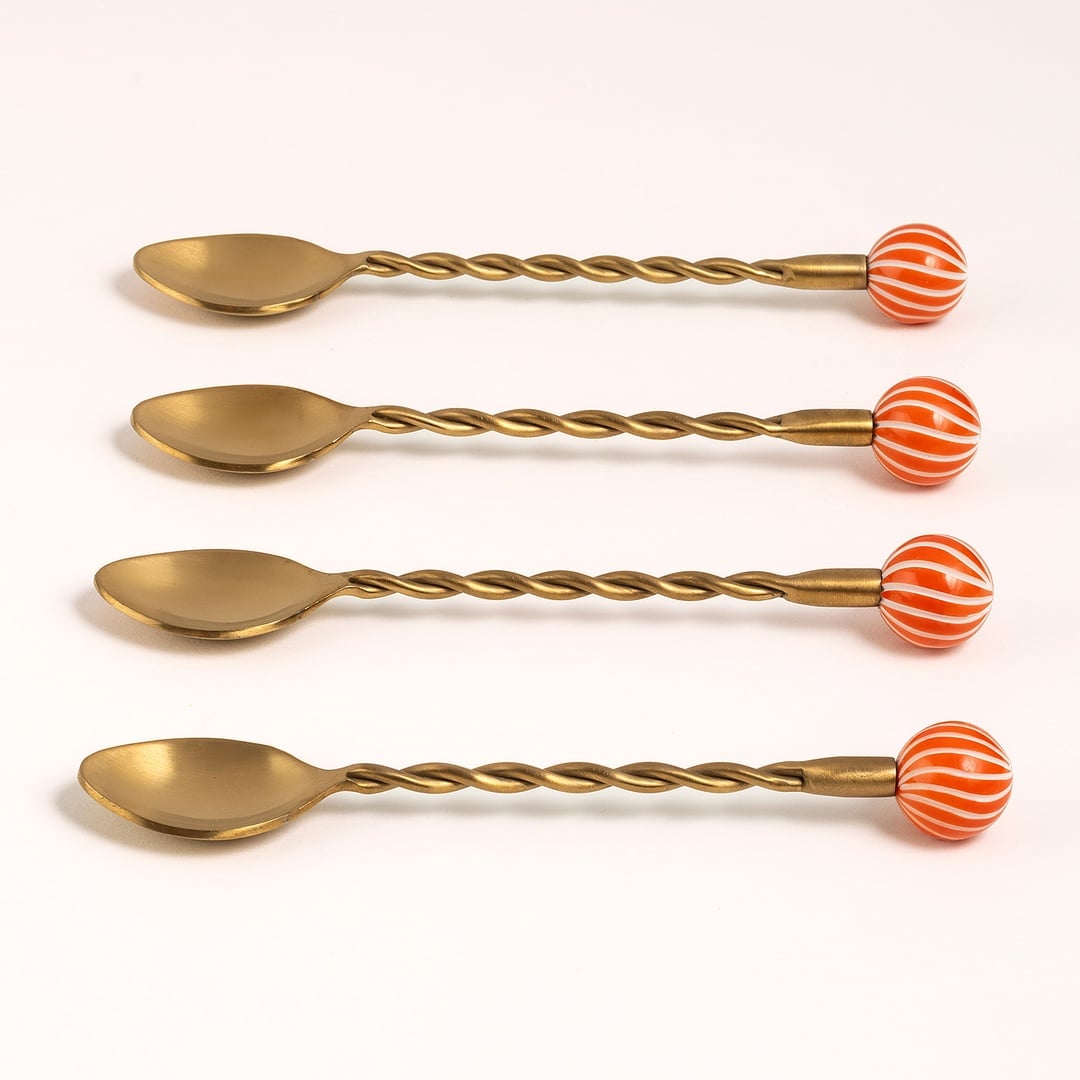 Rampur Çelik - Pirinç Çkb Seti 3x15x1 Cm Altın - Turuncu