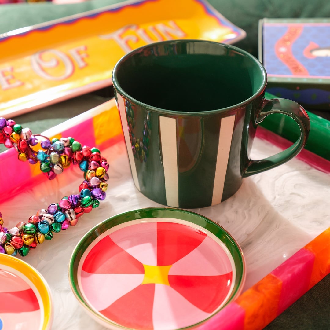 Luohu Porselen Kupa 360 Ml Yeşil