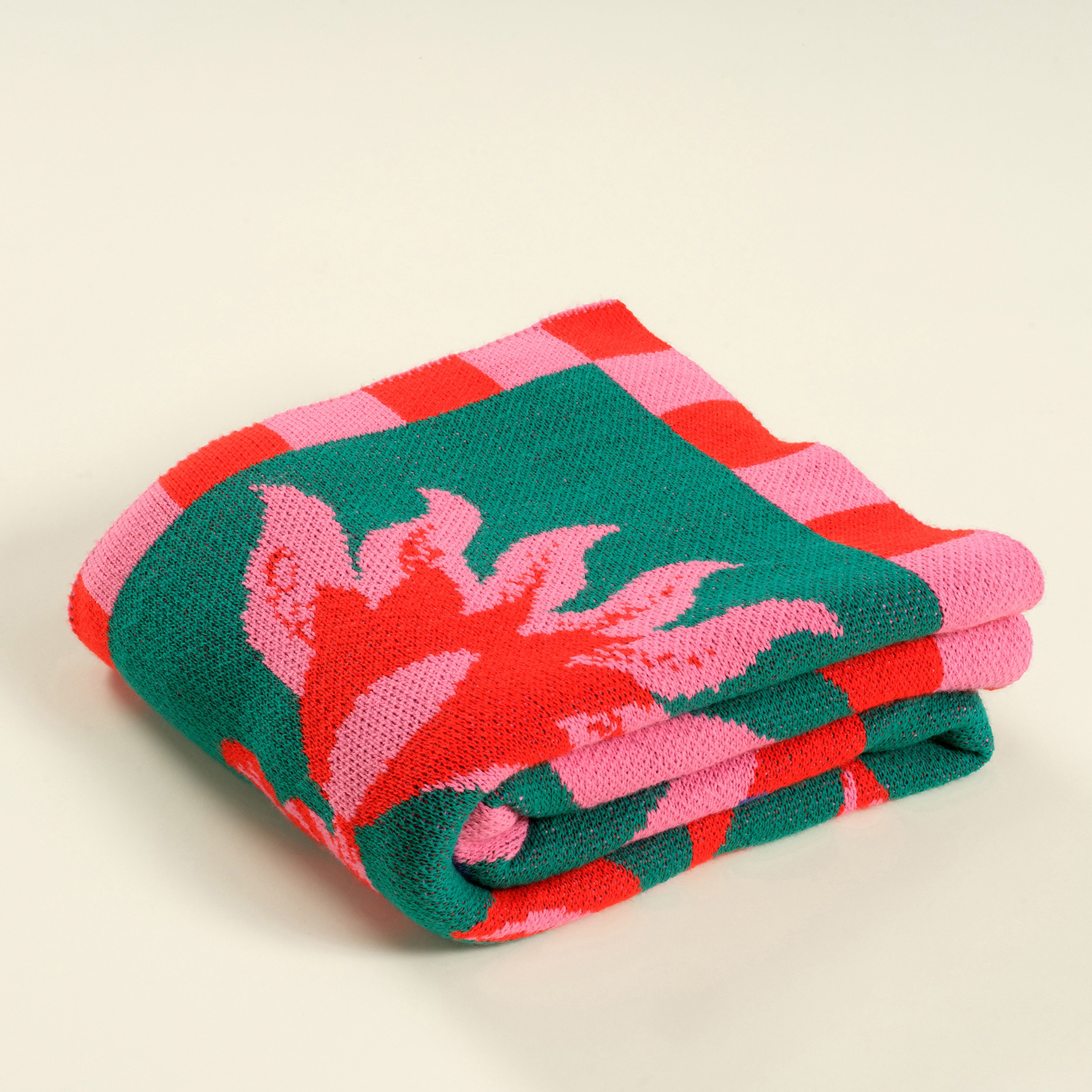 Moda Jakarlı Örme Akrilik Koltuk Şalı 130x170 Cm Renkli