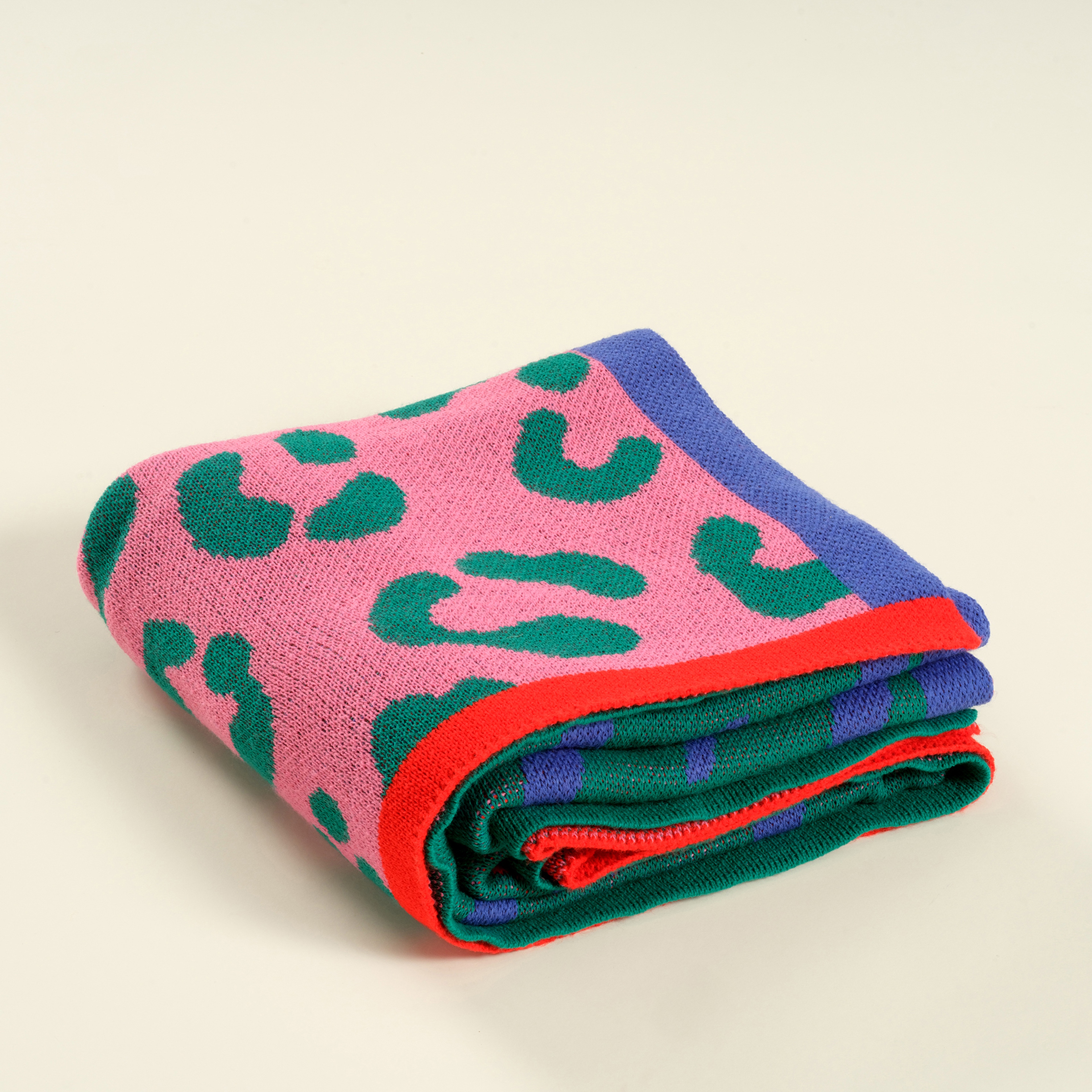 Moda Jakarlı Örme Akrilik Koltuk Şalı 130x170 Cm Renkli