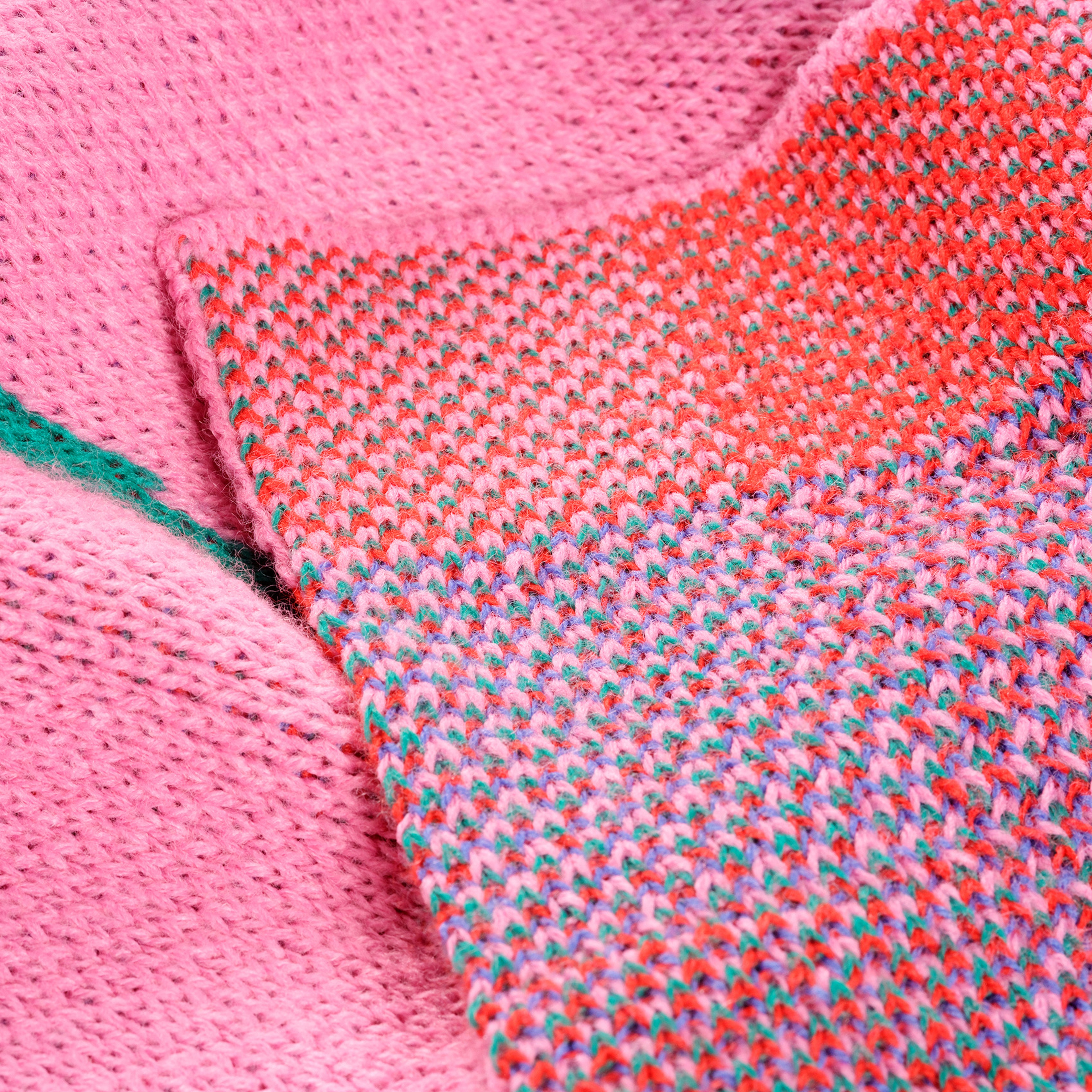 Moda Jakarlı Örme Akrilik Koltuk Şalı 130x170 Cm Renkli