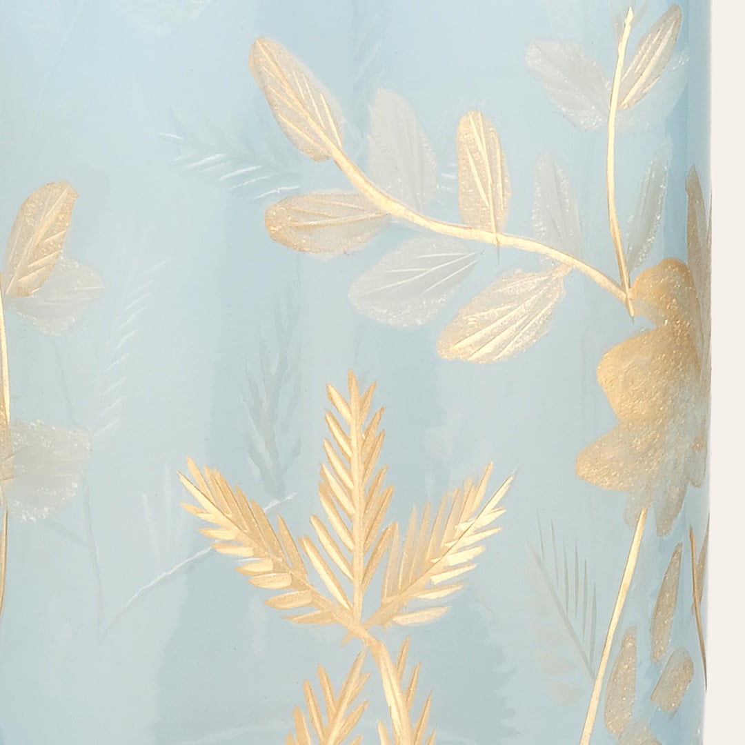 Aravalı El Dekoru - El Boyaması Sıvı Sabunluk 7x7x20 Cm Mavi