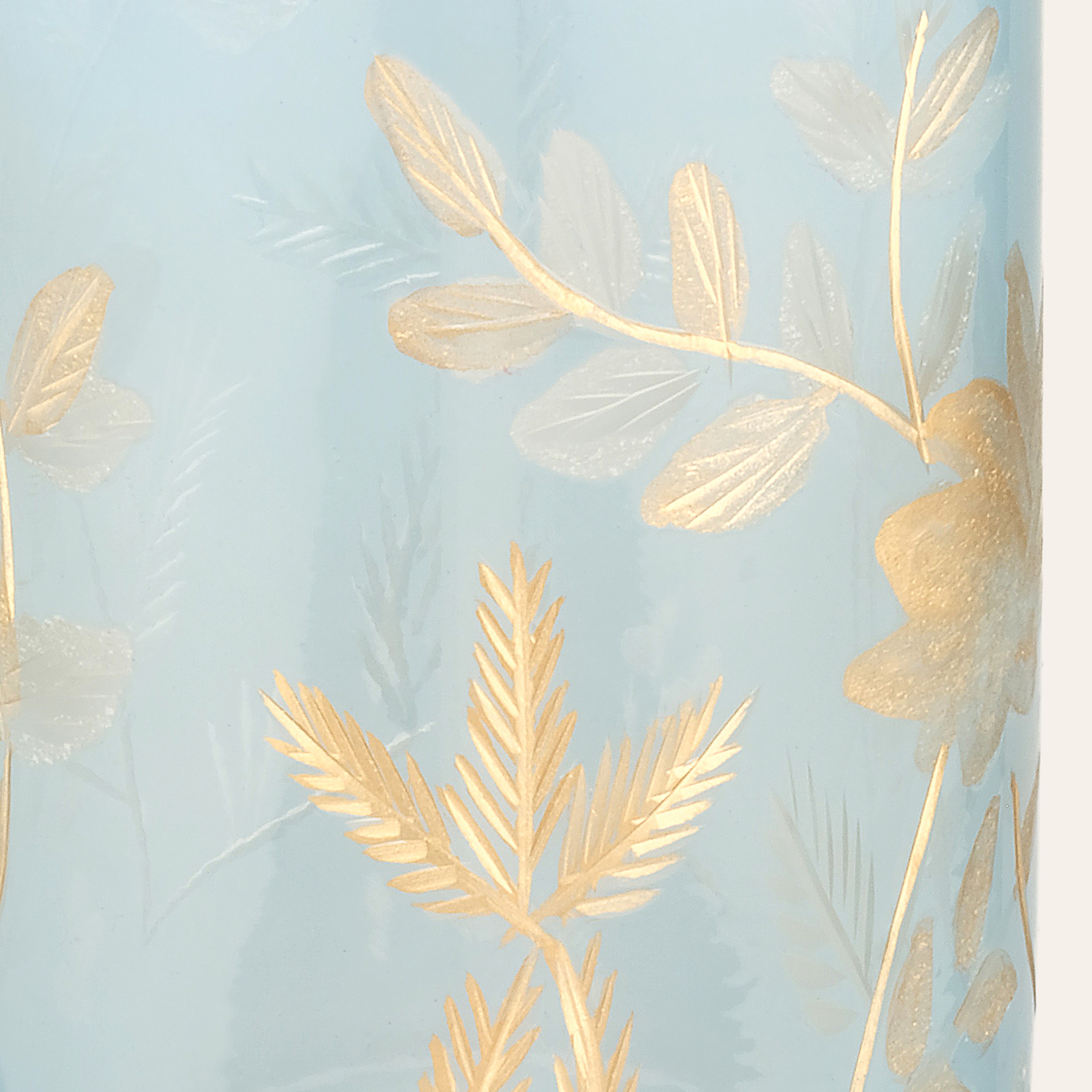 Aravalı El Dekoru - El Boyaması Sıvı Sabunluk 7x7x20 Cm Mavi