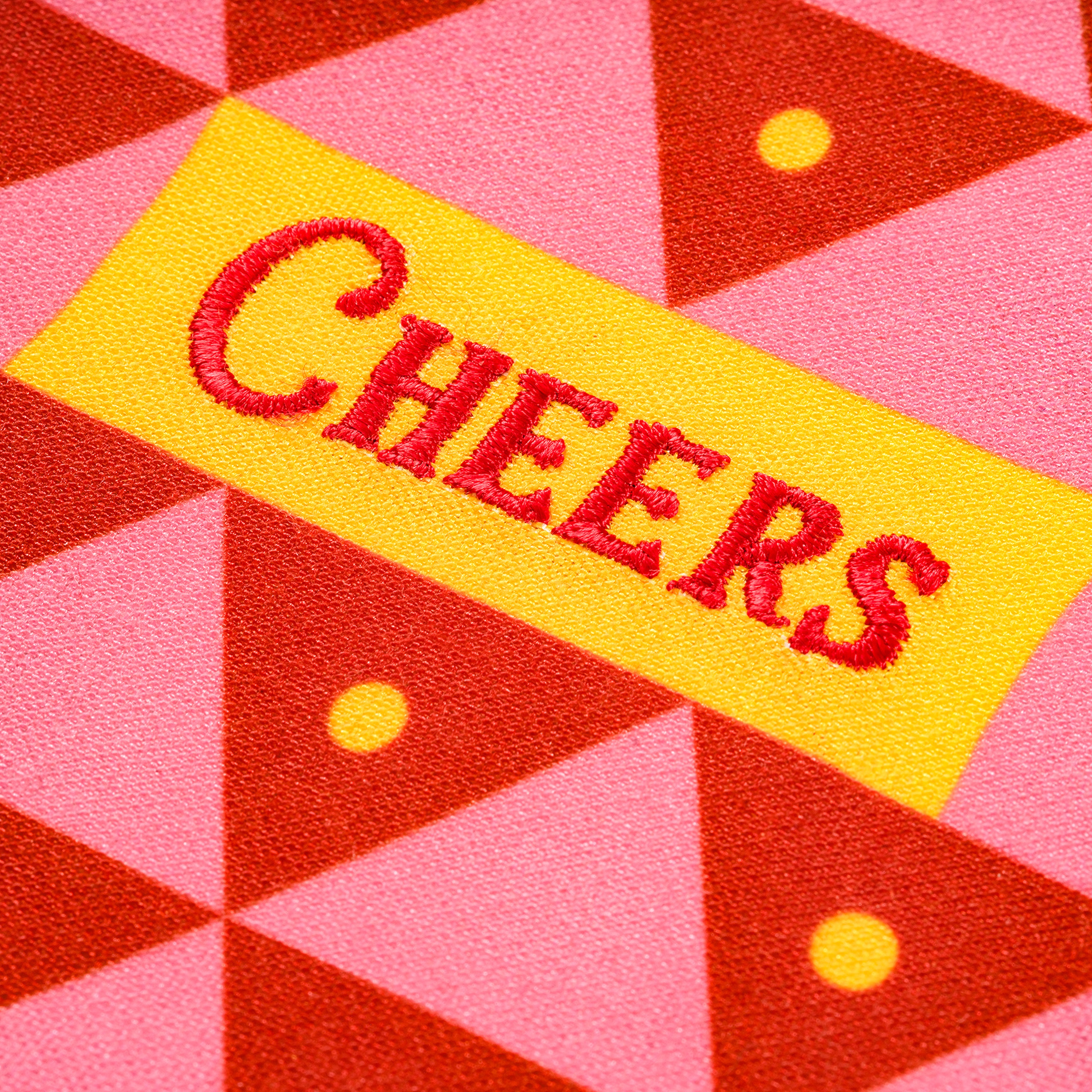 Nilüfer Dijital Baskılı Nakışlı Polyester Bardak Altlığı 13x13 Cm Renkli