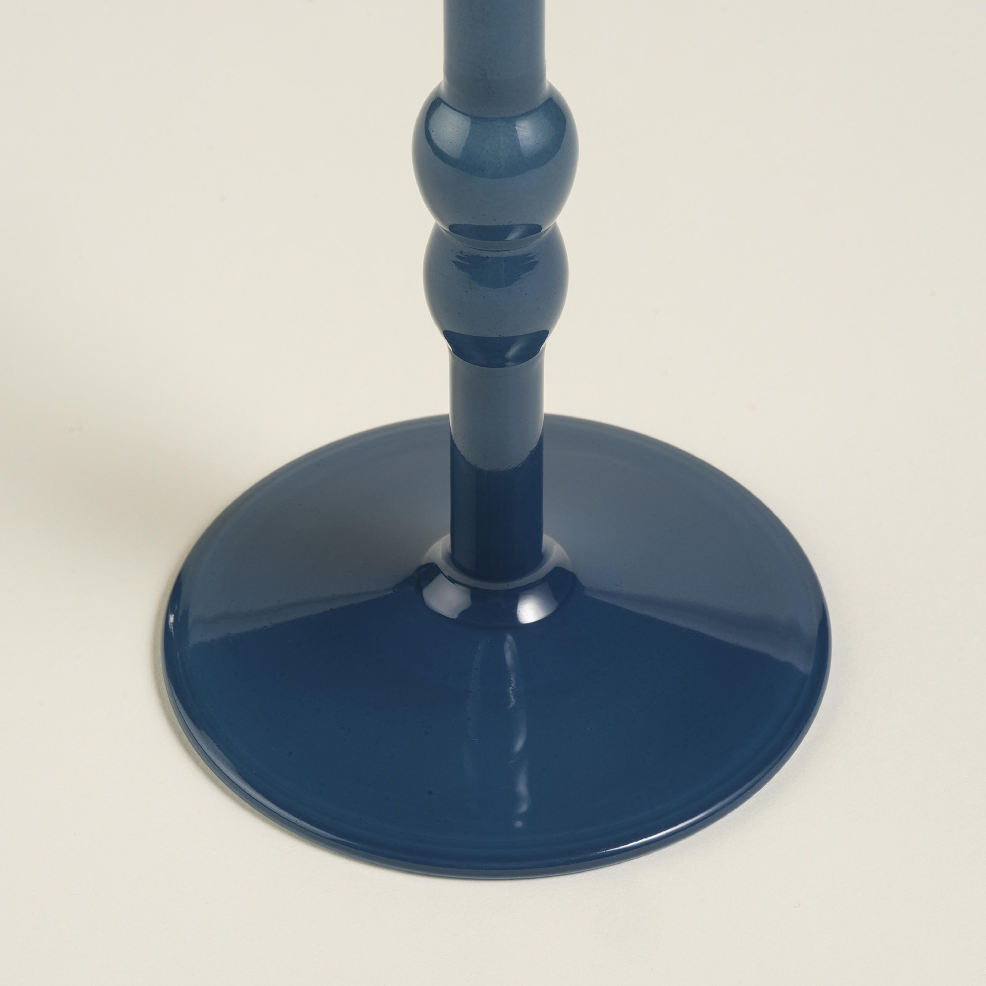 Aravalı Borosilikat Cam Şamdan 9x9x13 Cm Mavi