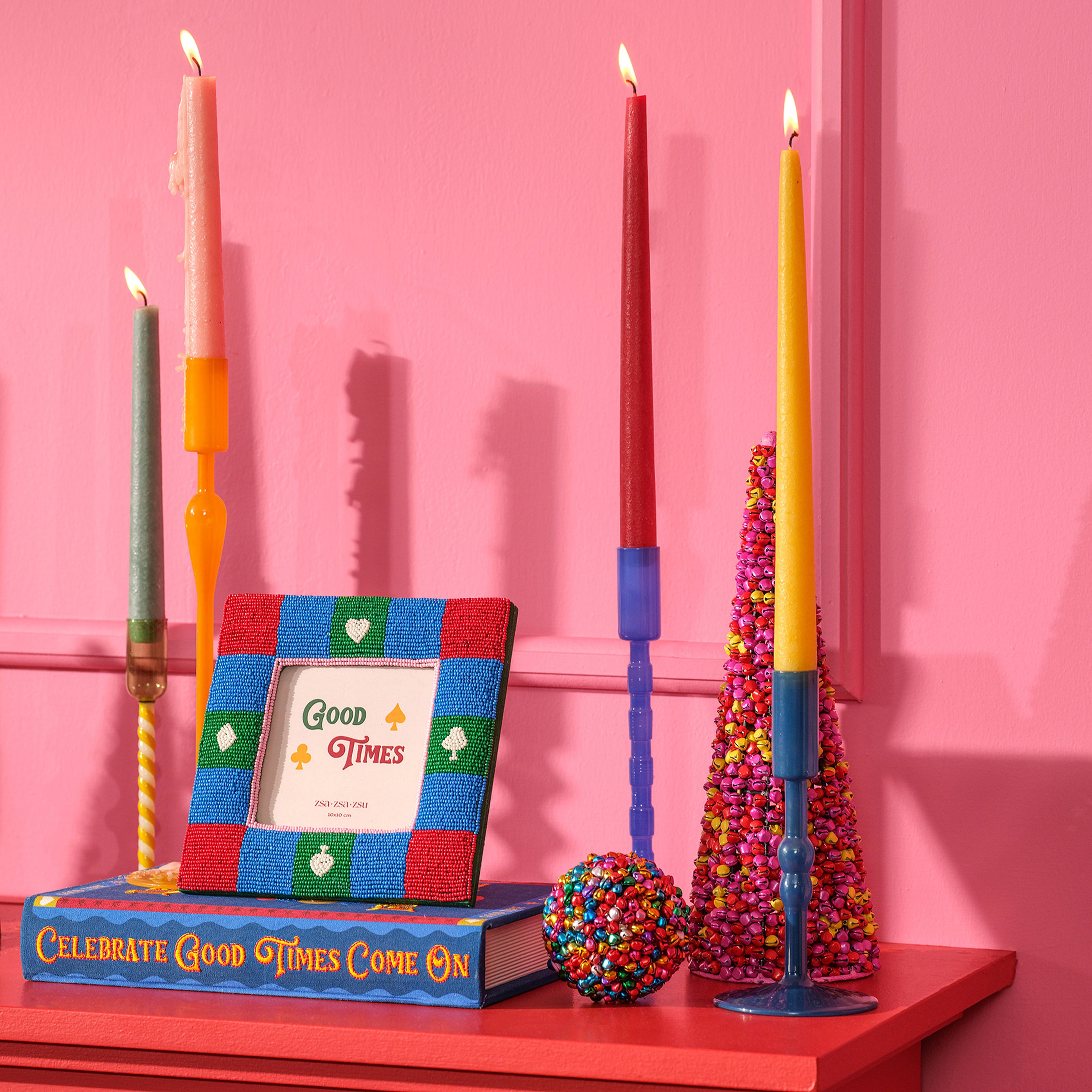 Aravalı Borosilikat Cam Şamdan 9x9x13 Cm Mavi