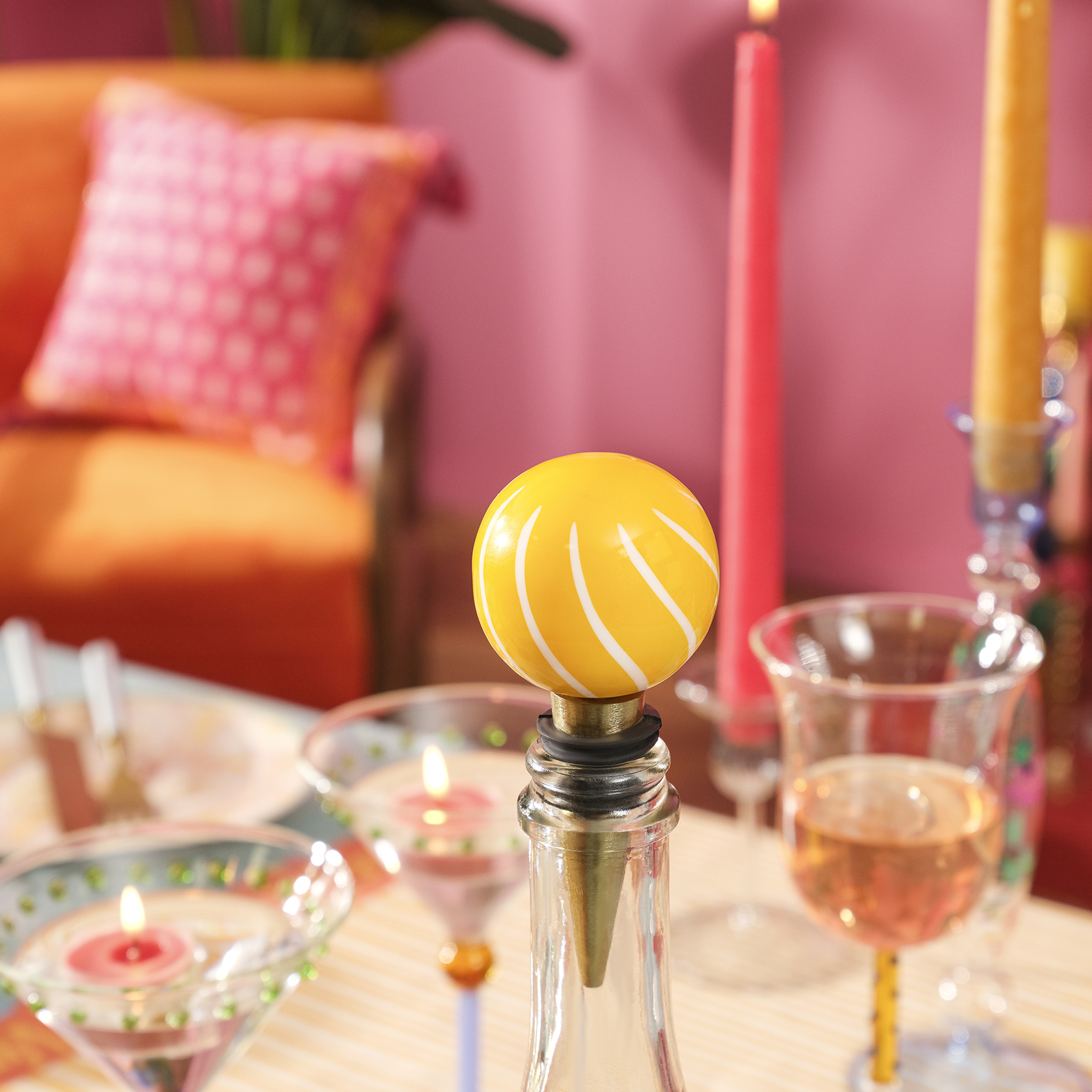 Tanda Alumınyum Şişe Tıpası 5x5x11 Cm Sarı