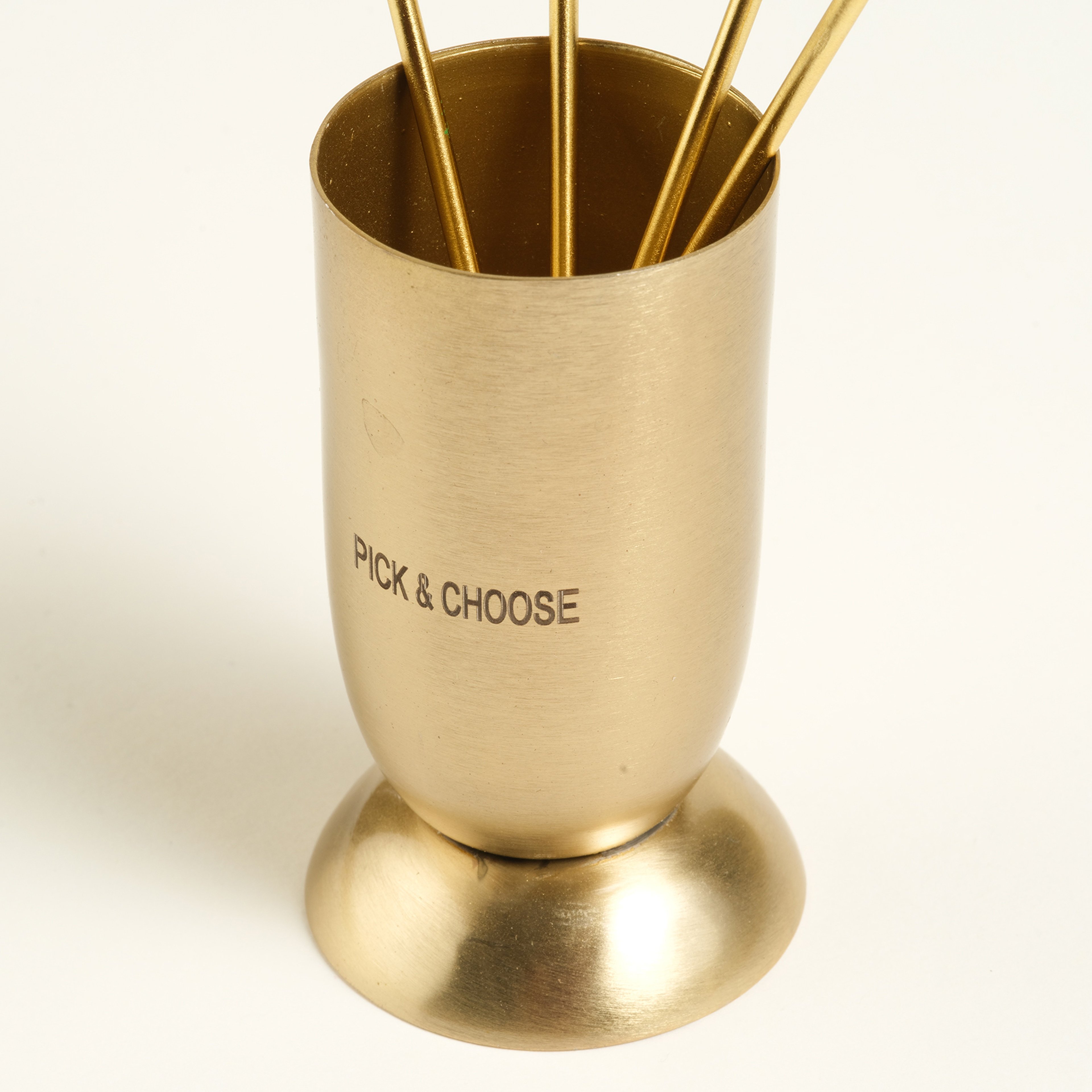 Tanda Çelik Kokteyl Çubukları 5x5x13 Cm Altın