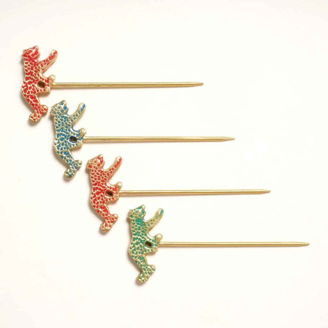 Tanda Çelik Kokteyl Çubukları 8x8x12 Cm Altın - Renkli