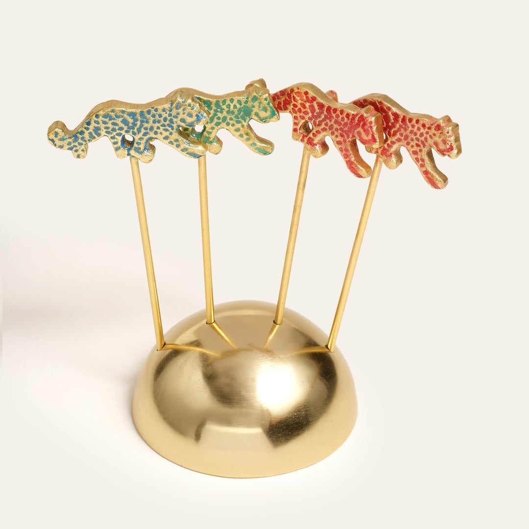 Tanda Çelik Kokteyl Çubukları 8x8x12 Cm Altın - Renkli